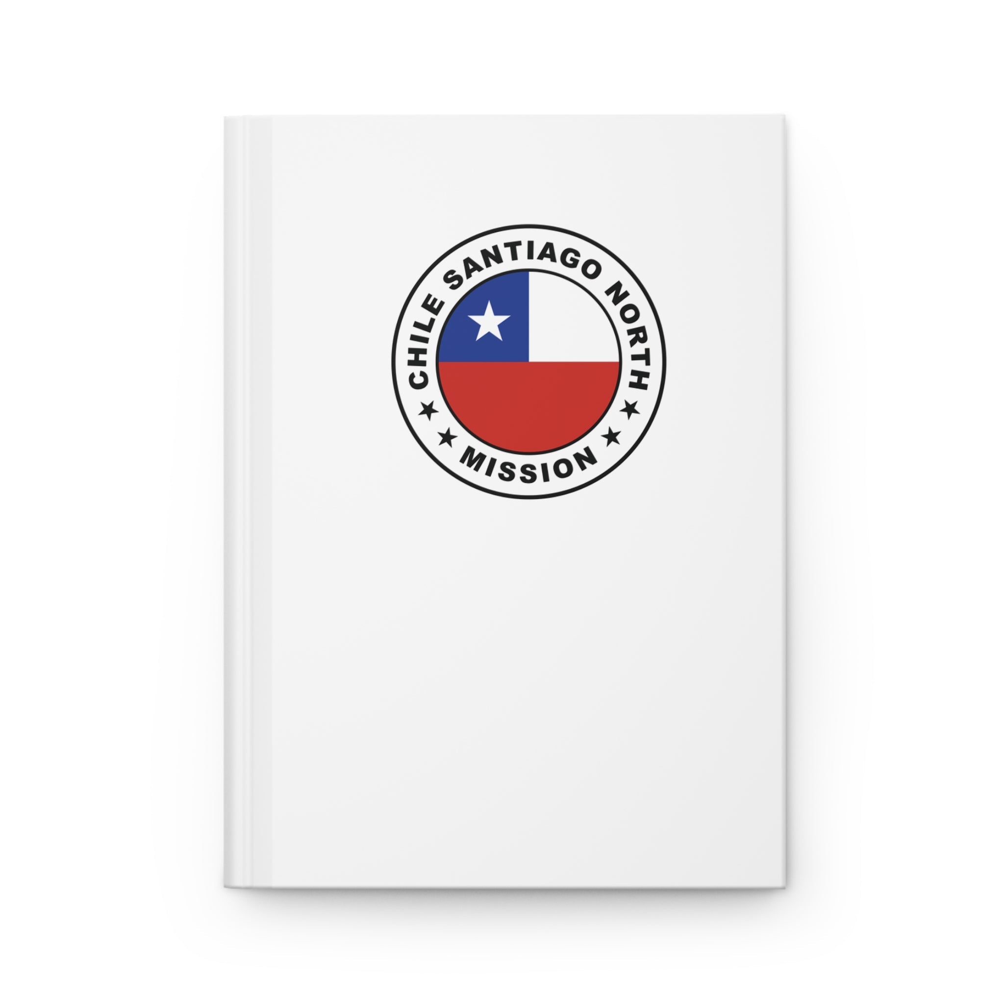 Chile Santiago North Mission Logo Design White Hardcover Journal Matte - Mission Wishlist - LDS Missionary Gift Store