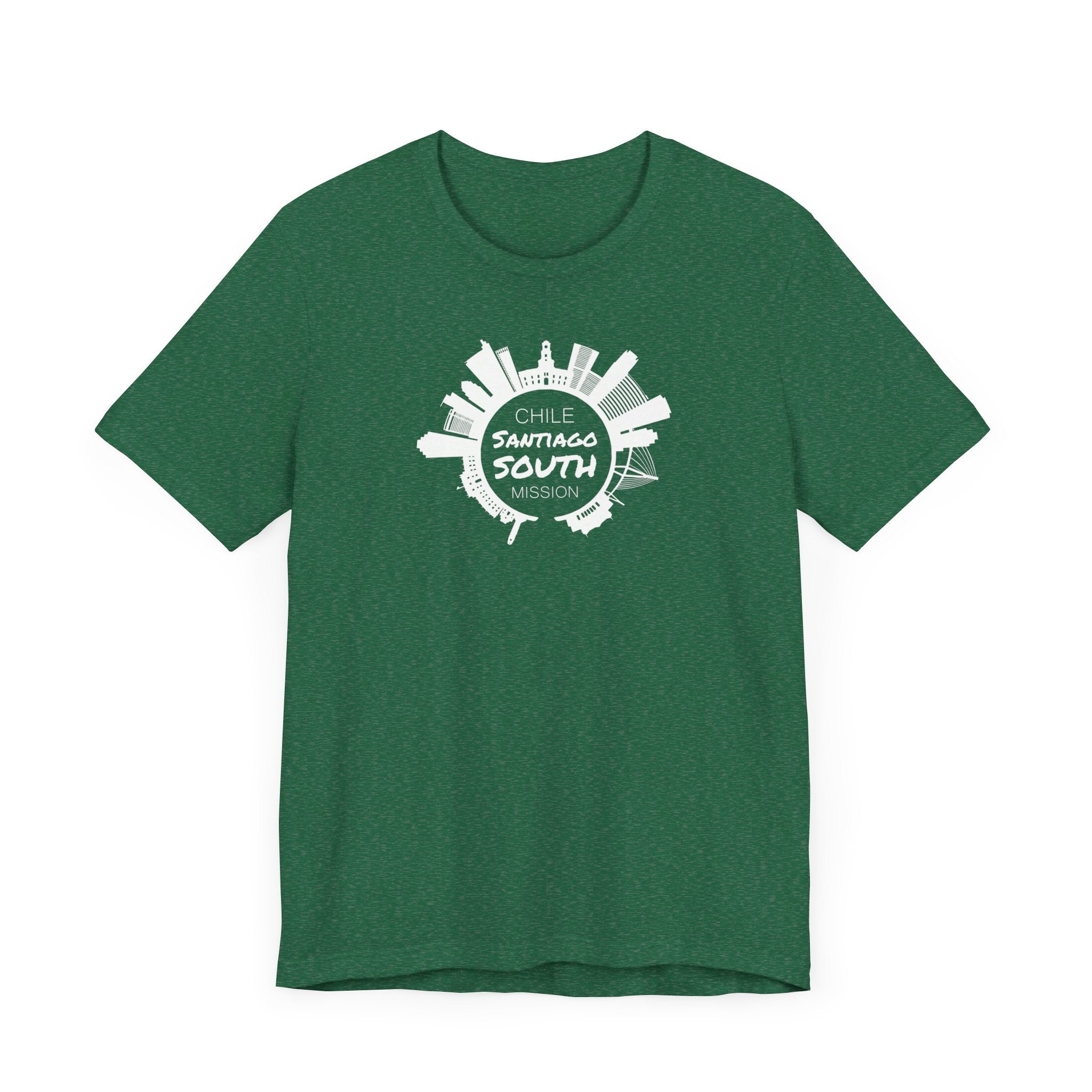 Chile Santiago South Mission Circular Monochrome Logo T-Shirt - Mission Wishlist - LDS Missionary Gift Store