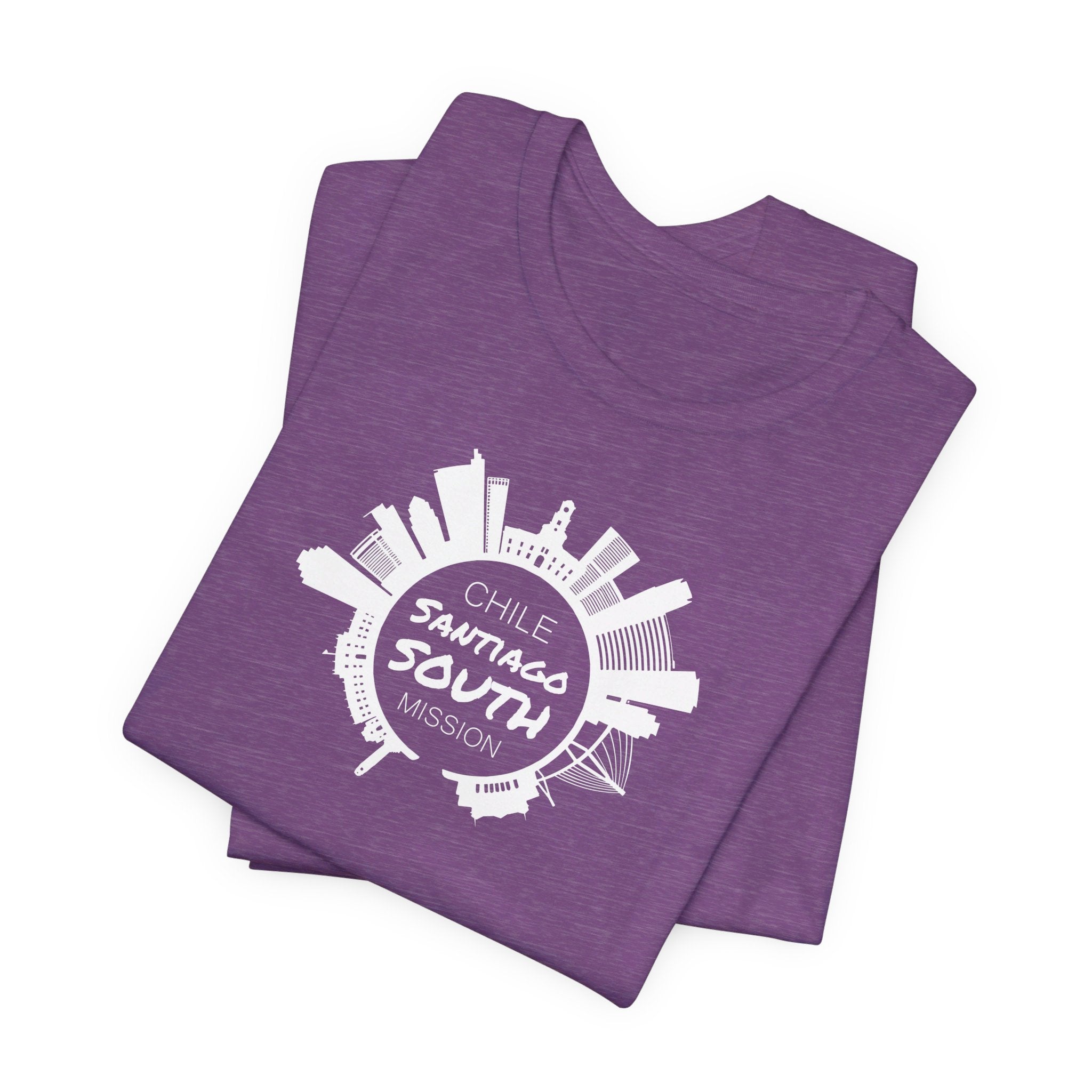 Chile Santiago South Mission Circular Monochrome Logo T-Shirt - Mission Wishlist - LDS Missionary Gift Store