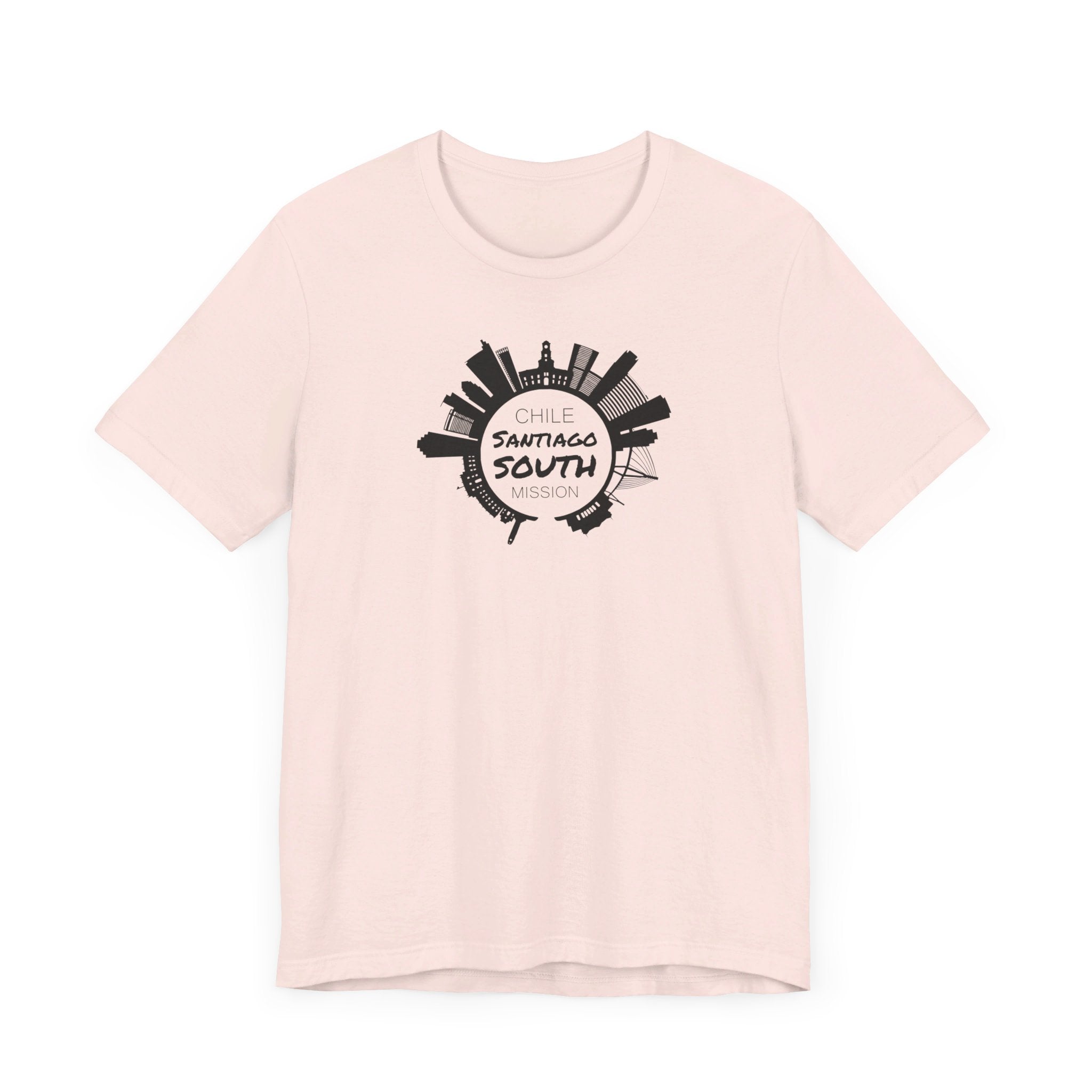 Chile Santiago South Mission Circular Monochrome Logo T-Shirt - Mission Wishlist - LDS Missionary Gift Store
