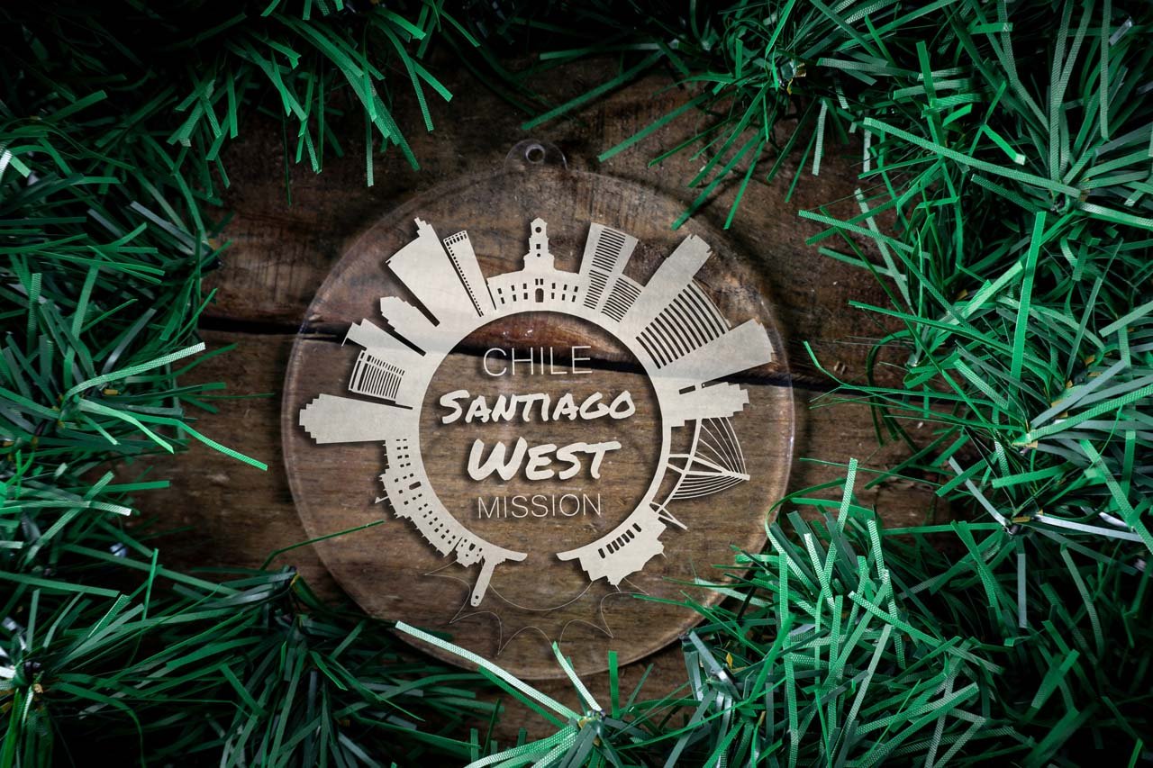 Chile Santiago West Mission Christmas Ornament - Latter-Day Saint LDS Missionary Gift - Book of Mormon
