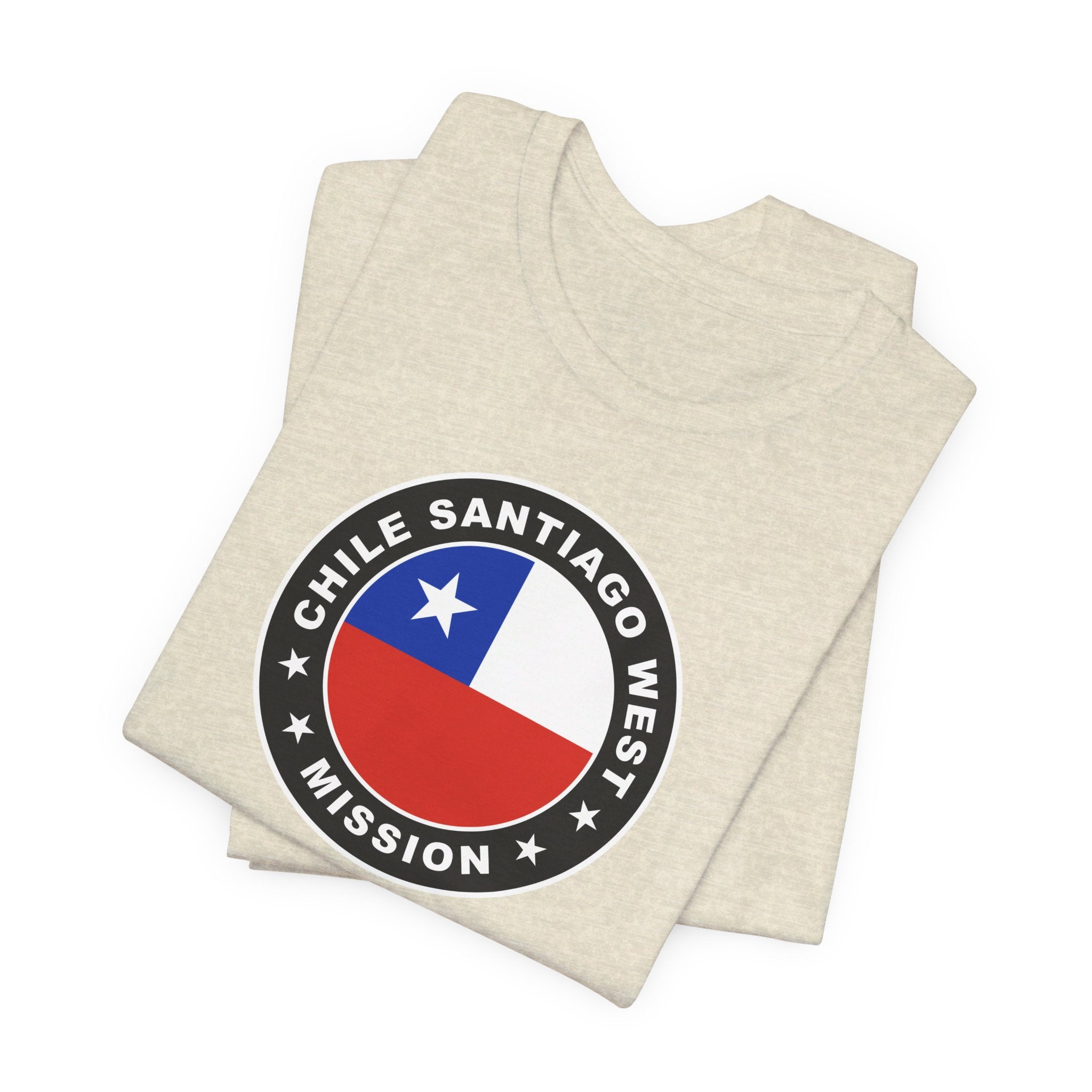 Chile Santiago West Mission Circular Flag T-shirt - Mission Wishlist - LDS Missionary Gift Store