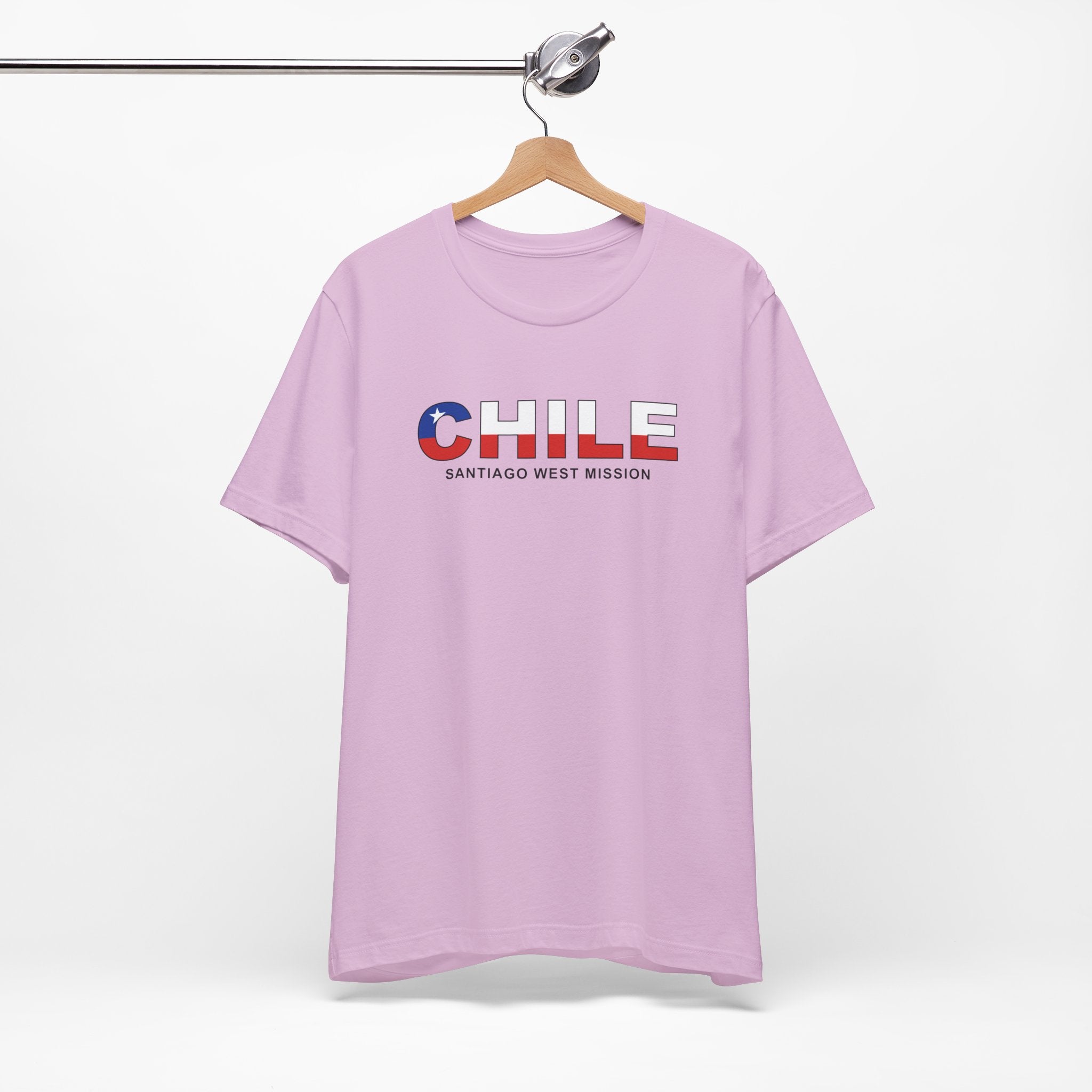 Chile Santiago West Mission Flag Title T-shirt - Mission Wishlist - LDS Missionary Gift Store