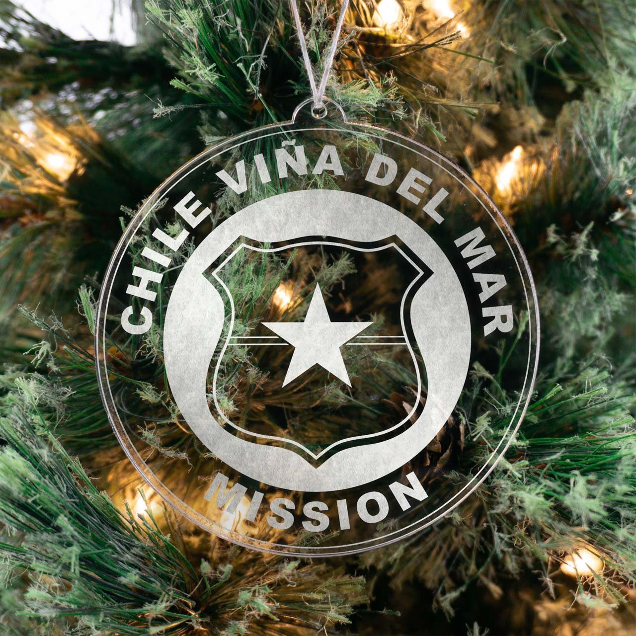 Chile Vina del Mar Mission Christmas Ornament - Latter-Day Saint LDS Missionary Gift - Book of Mormon