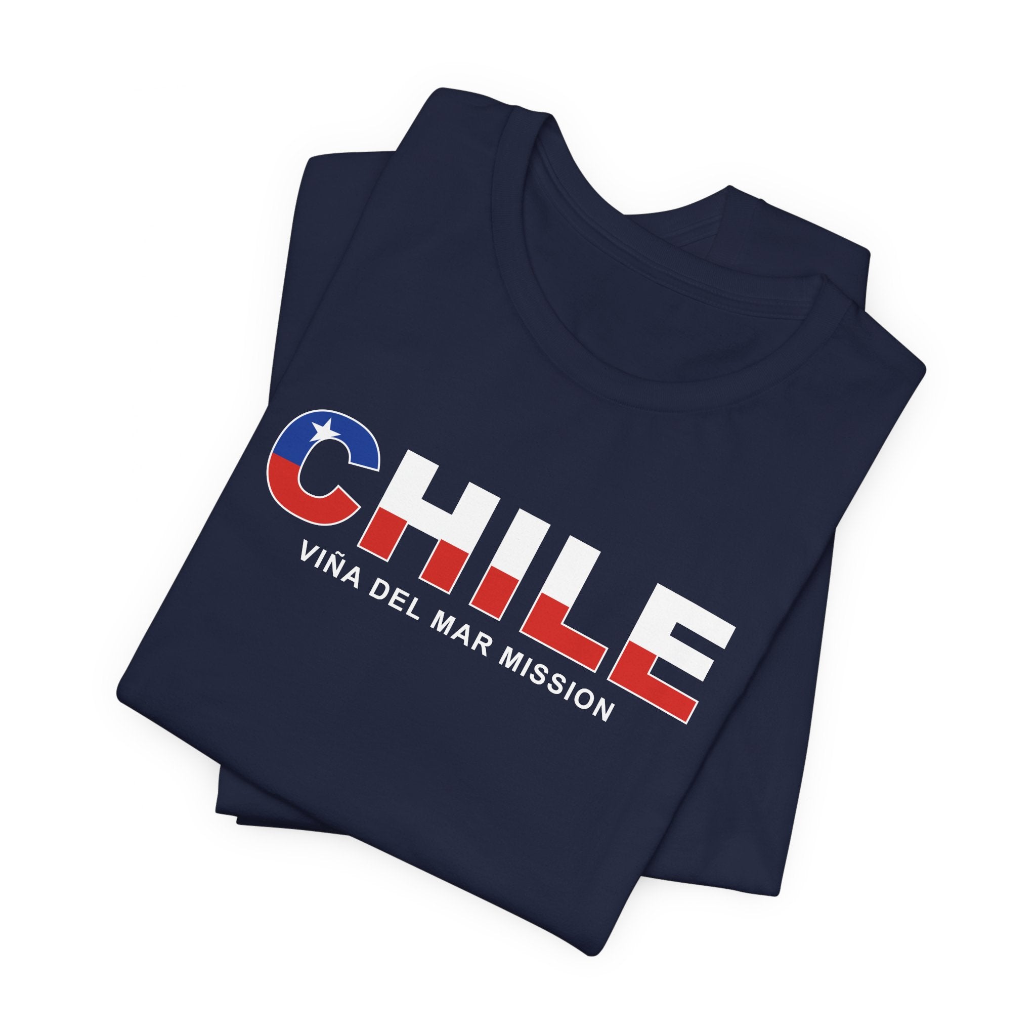 Chile Vina del Mar Mission Flag Title T-shirt - Mission Wishlist - LDS Missionary Gift Store