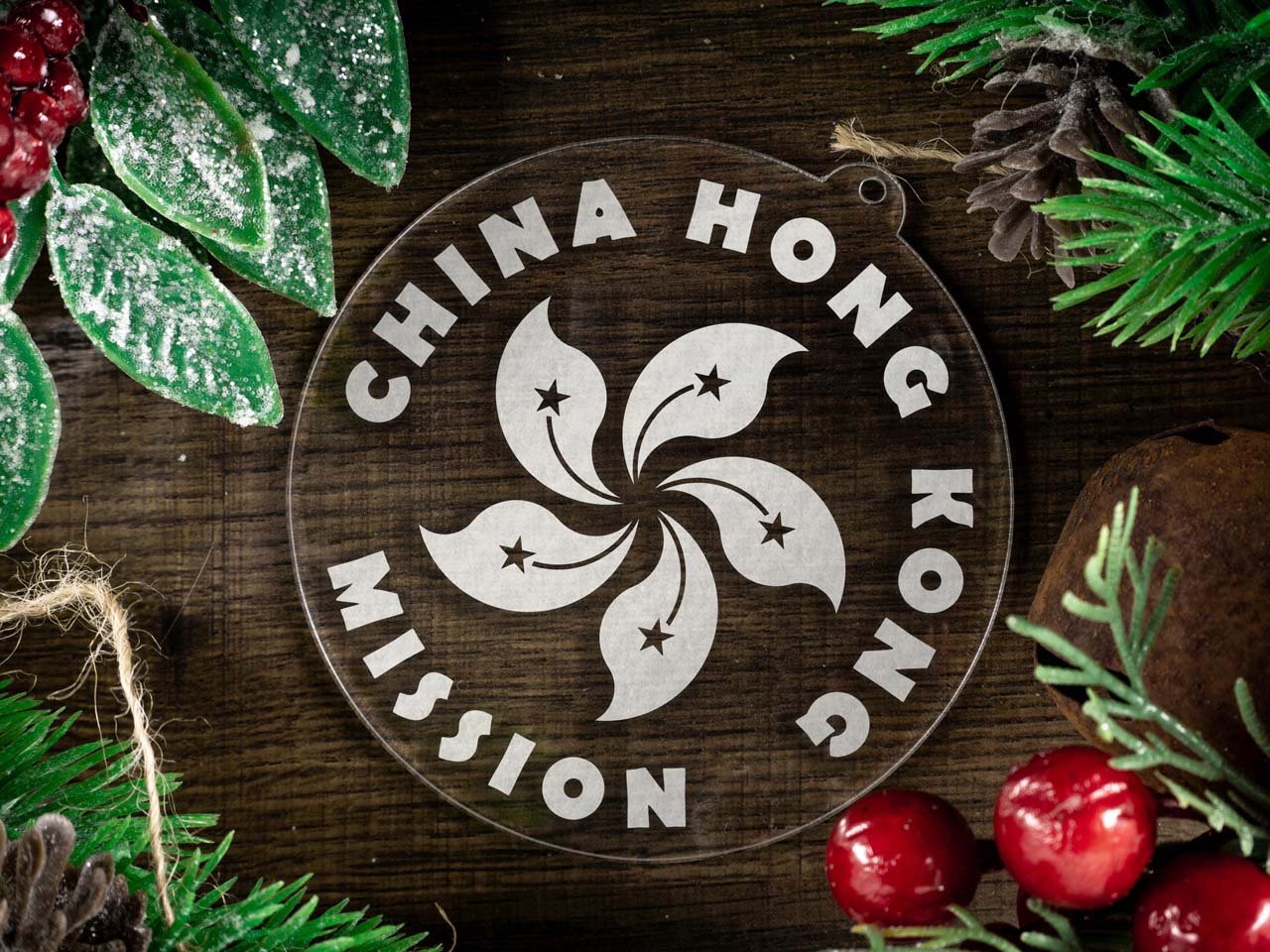 China Hong Kong Mission Christmas Ornament - Latter-Day Saint LDS Missionary Gift - Book of Mormon