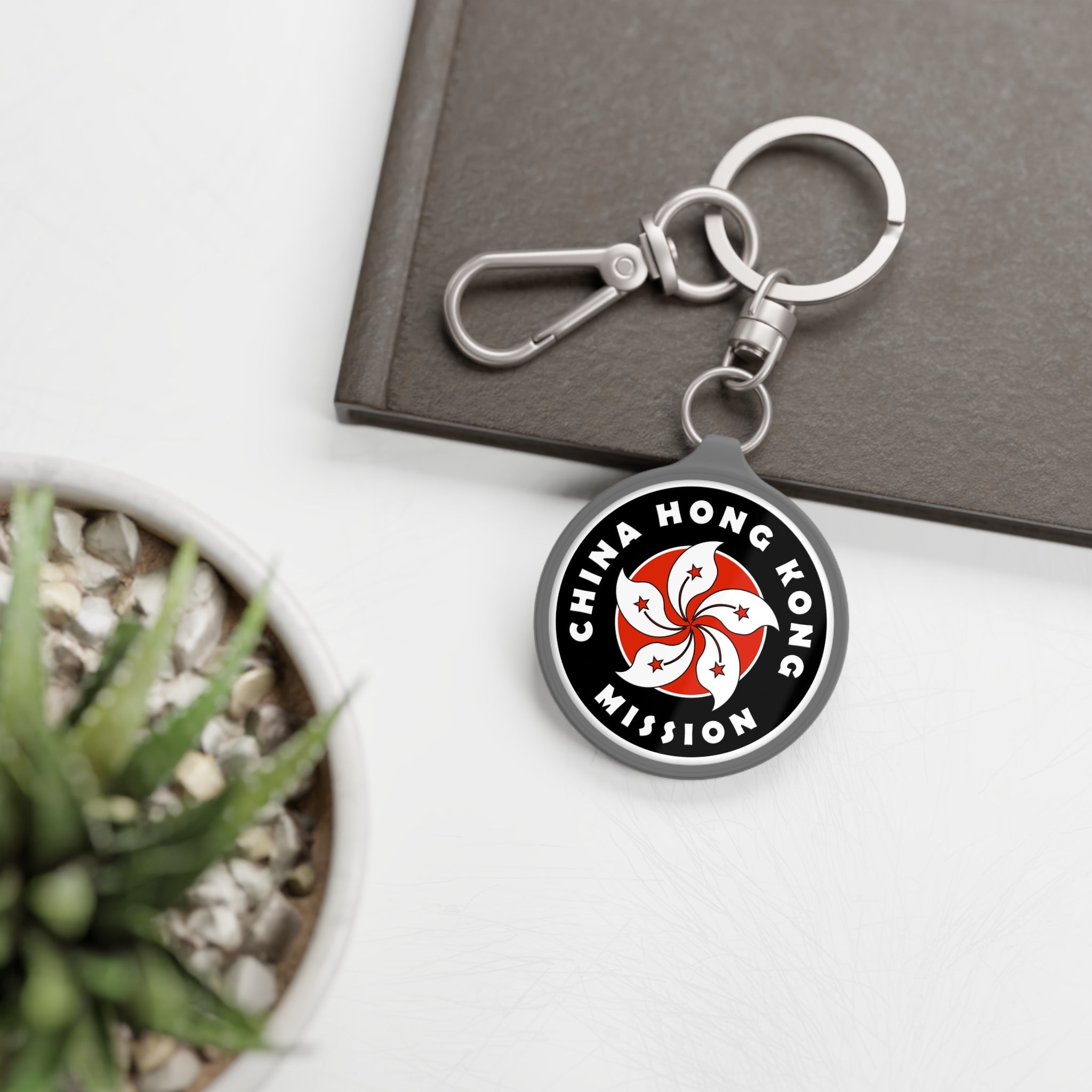 China Hong Kong Mission Circle Flag Key Tag - Latter-Day Saint LDS Missionary Gift - Book of Mormon