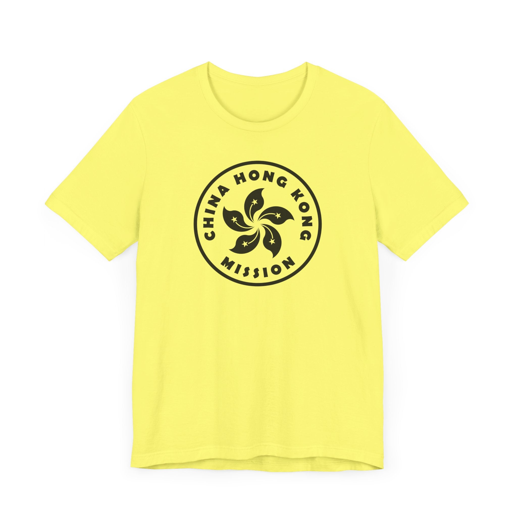China Hong Kong Mission Circular Monochrome Logo T-Shirt - Latter-Day Saint LDS Missionary Gift - Book of Mormon