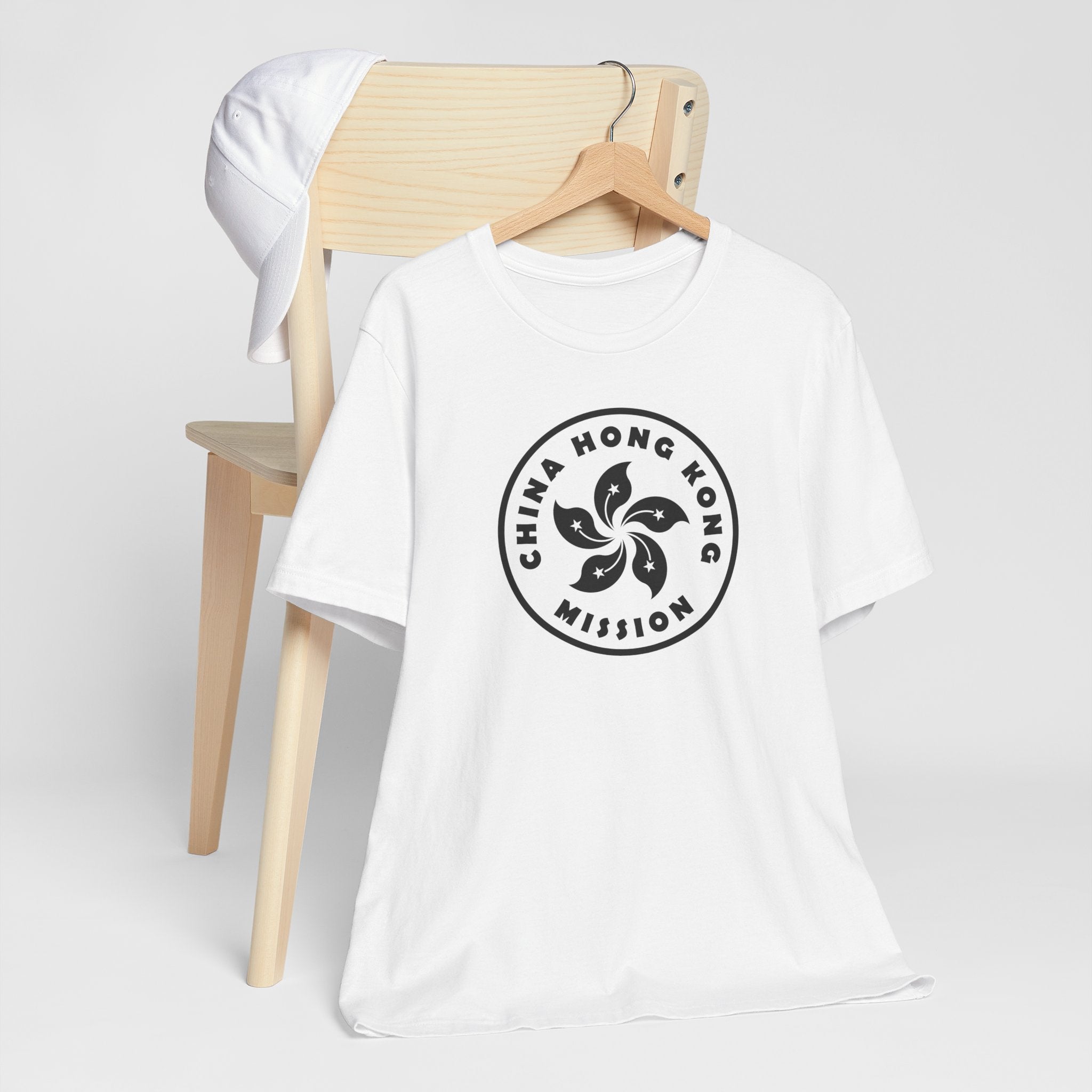 China Hong Kong Mission Circular Monochrome Logo T-Shirt - Latter-Day Saint LDS Missionary Gift - Book of Mormon