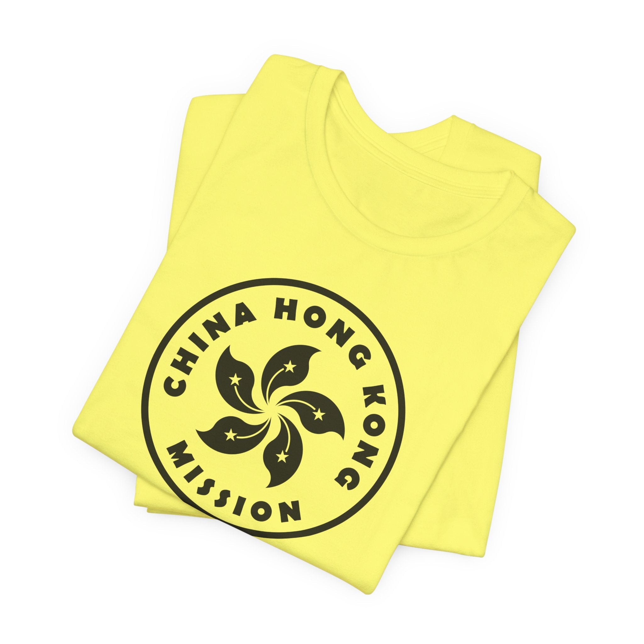 China Hong Kong Mission Circular Monochrome Logo T-Shirt - Latter-Day Saint LDS Missionary Gift - Book of Mormon