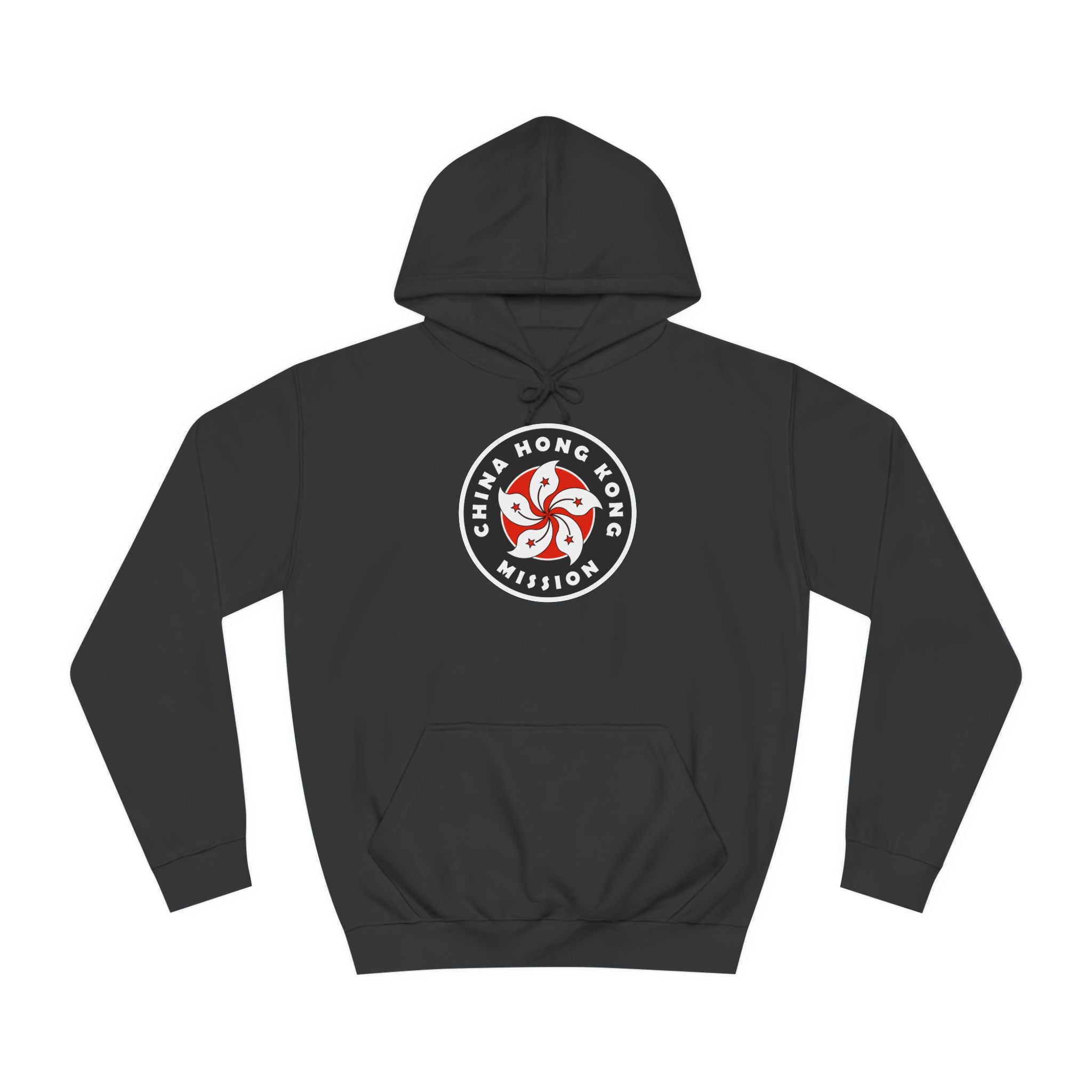 China Hong Kong Mission Flag Logo (Black Border) College Hoodie - Mission Wishlist - LDS Missionary Gift Store