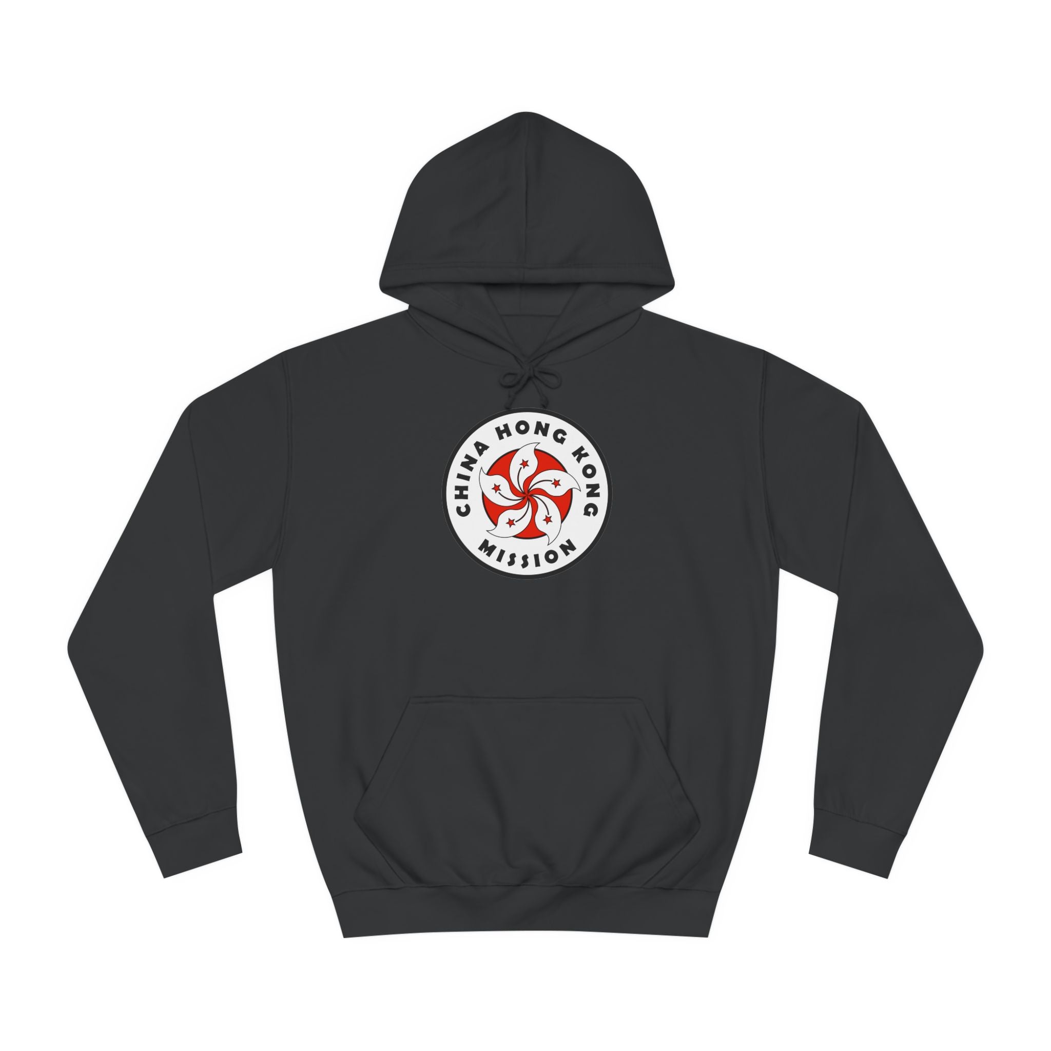 China Hong Kong Mission Flag Logo (White Border) College Hoodie - Latter-Day Saint LDS Missionary Gift - Book of Mormon