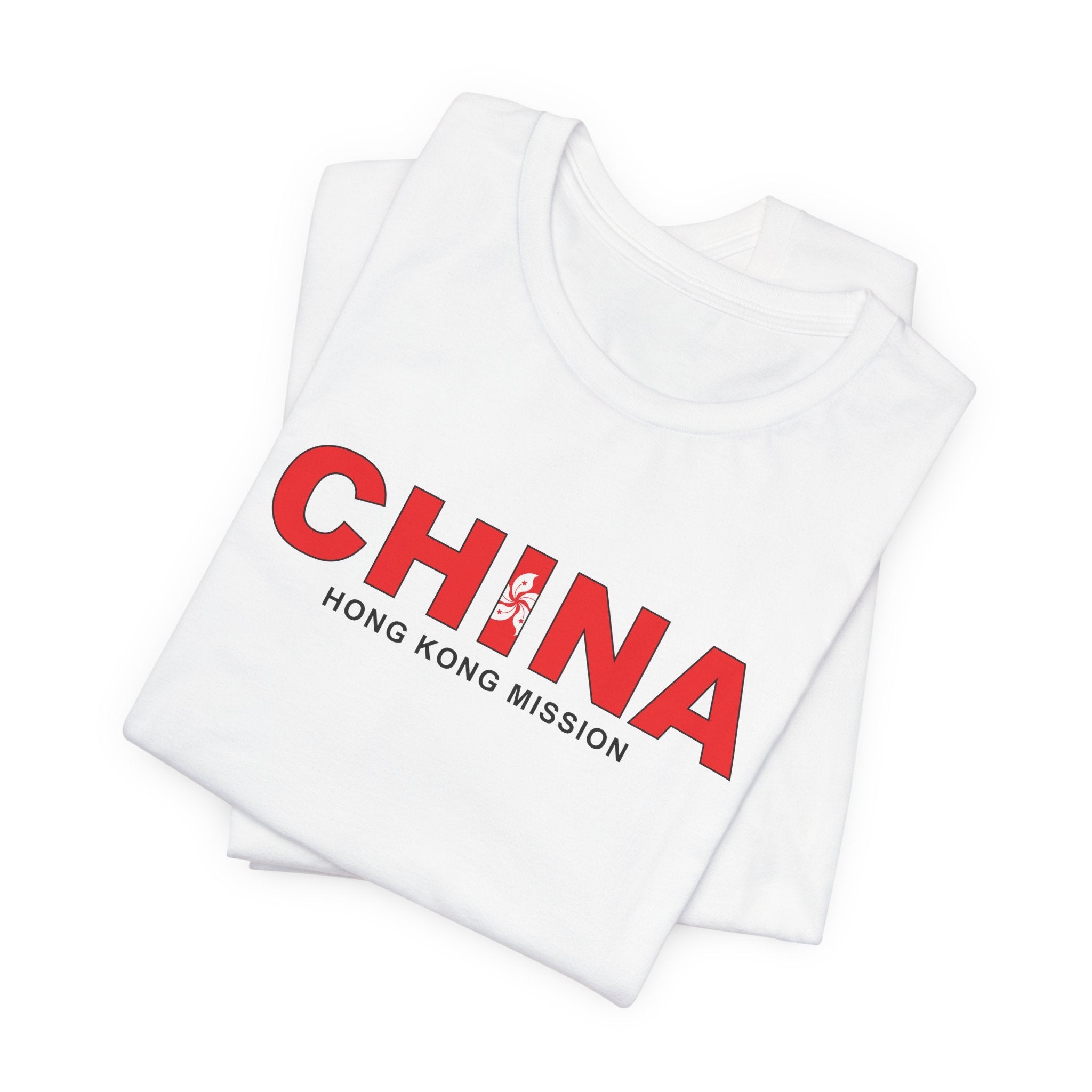 China Hong Kong Mission Flag Title T-shirt - Mission Wishlist - LDS Missionary Gift Store