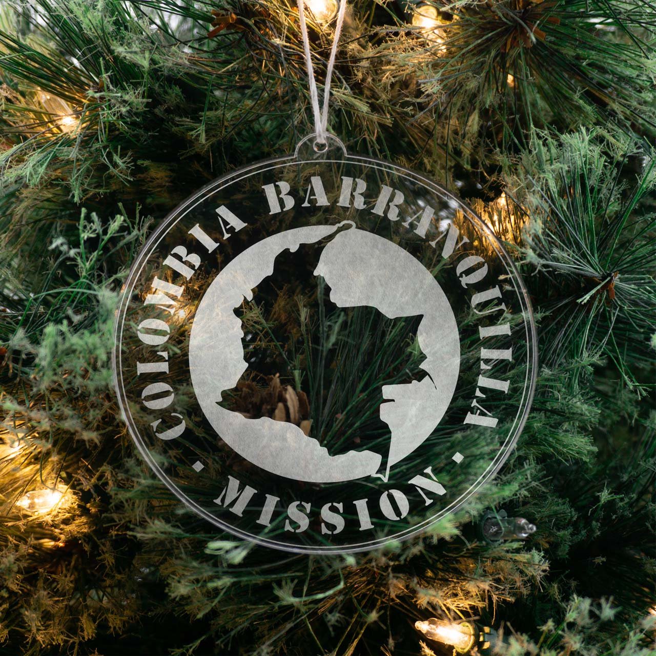 Colombia Barranquilla Mission Christmas Ornament - Latter-Day Saint LDS Missionary Gift - Book of Mormon