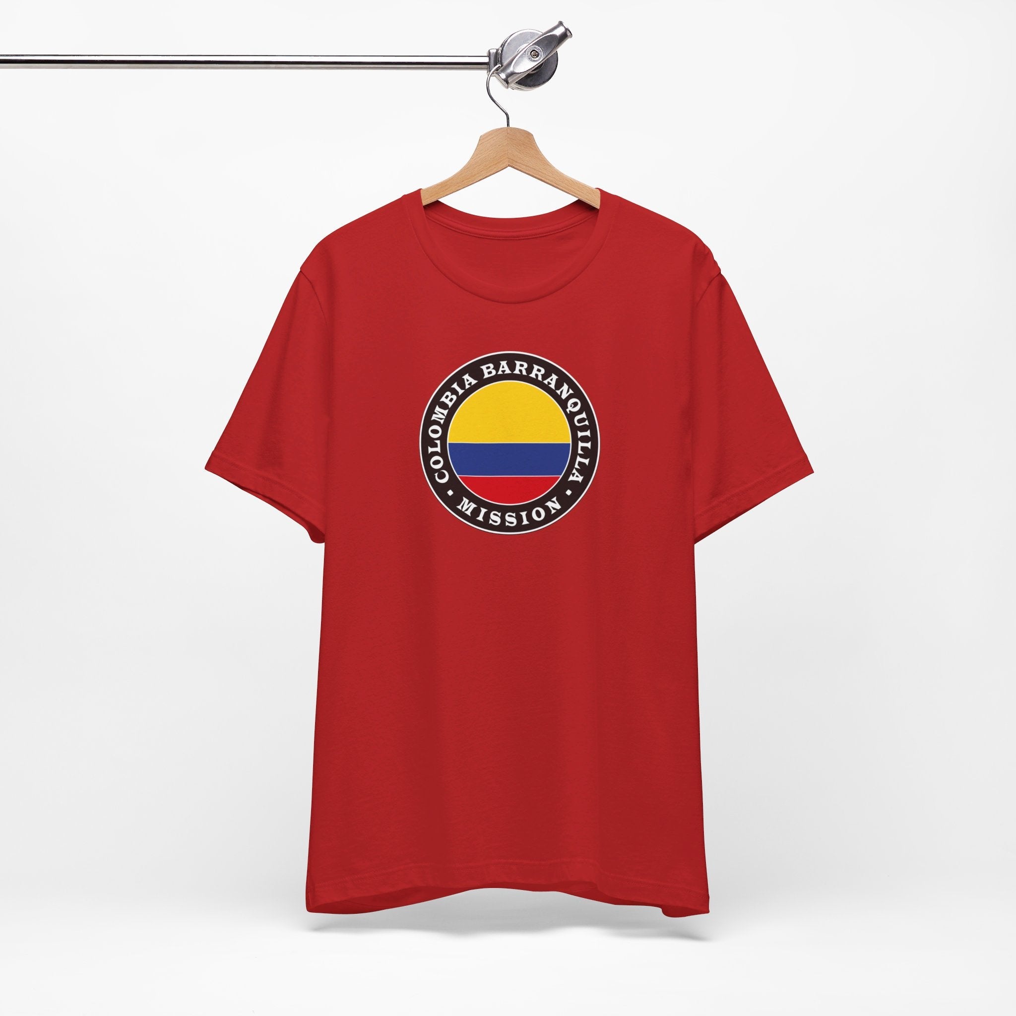 Colombia Barranquilla Mission Circular Flag T-shirt - Mission Wishlist - LDS Missionary Gift Store