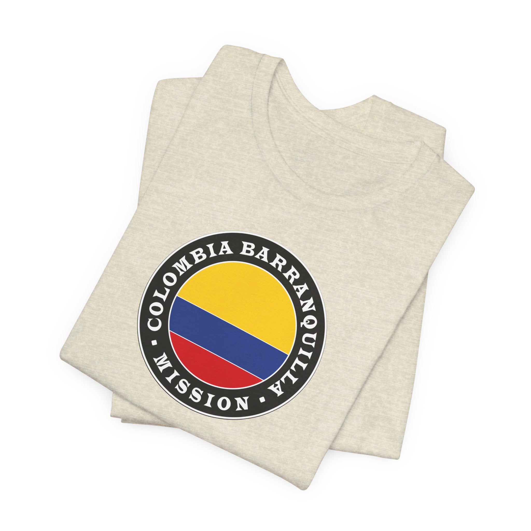 Colombia Barranquilla Mission Circular Flag T-shirt - Mission Wishlist - LDS Missionary Gift Store