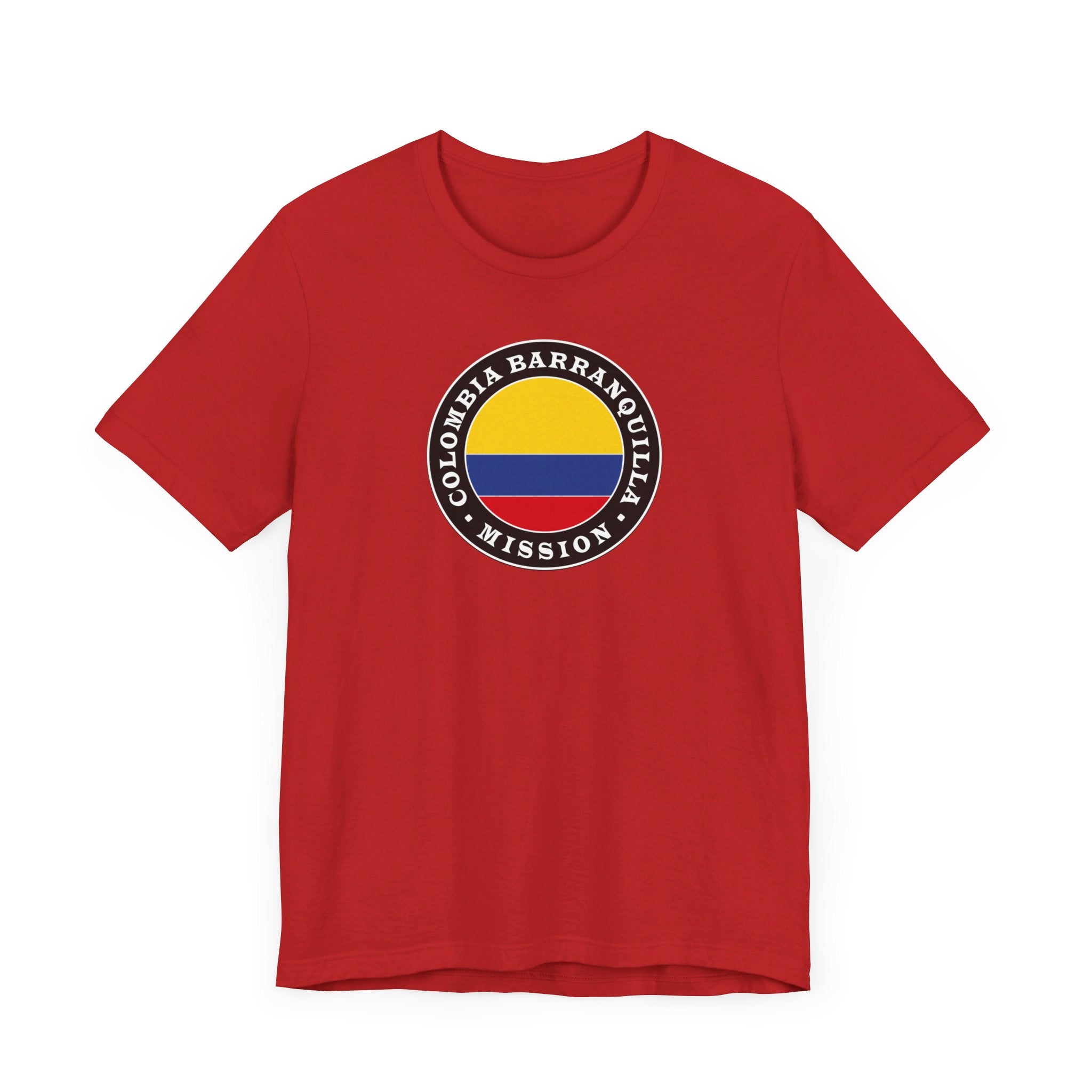 Colombia Barranquilla Mission Circular Flag T-shirt - Mission Wishlist - LDS Missionary Gift Store