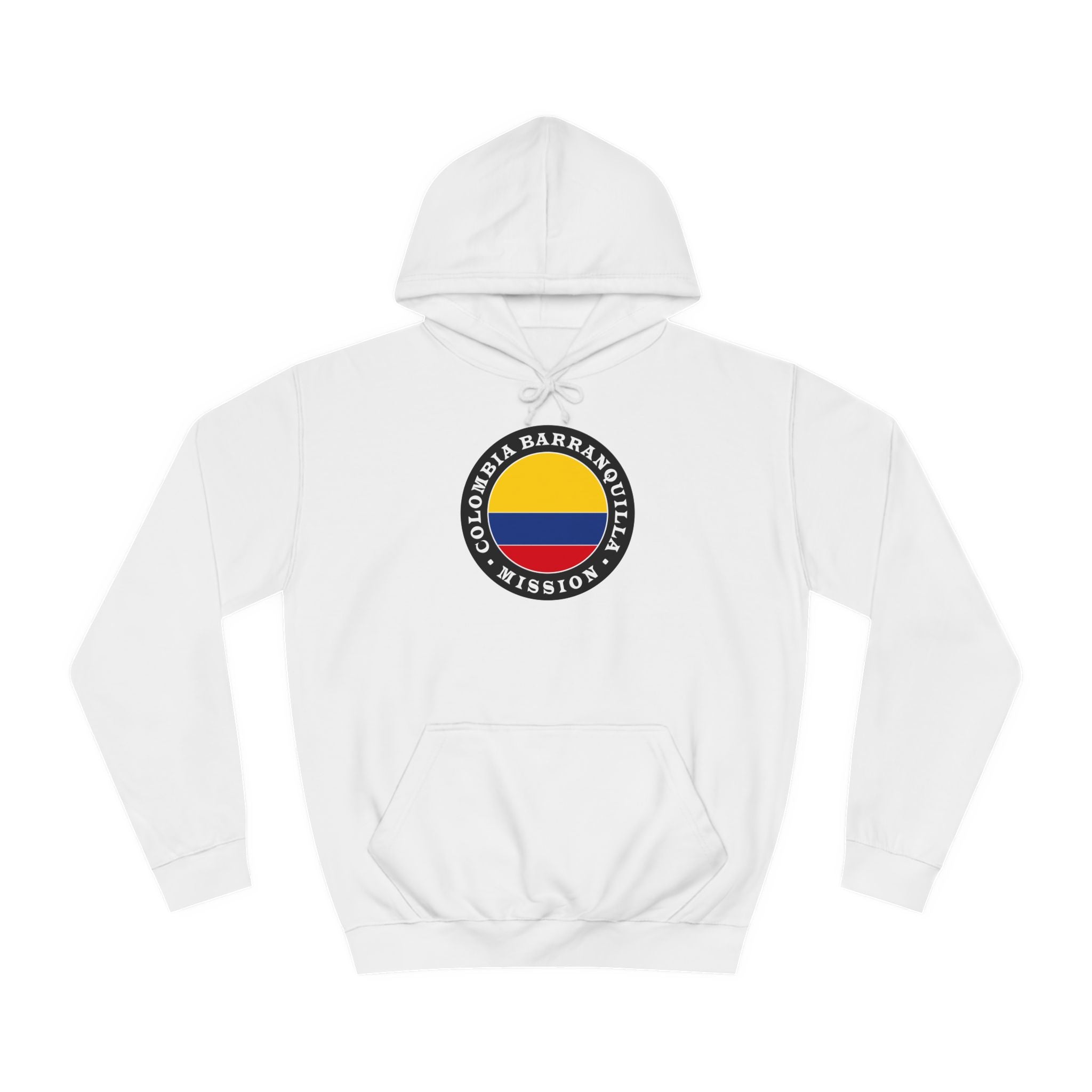 Colombia Barranquilla Mission Flag Logo (Black Border) College Hoodie - Latter-Day Saint LDS Missionary Gift - Book of Mormon