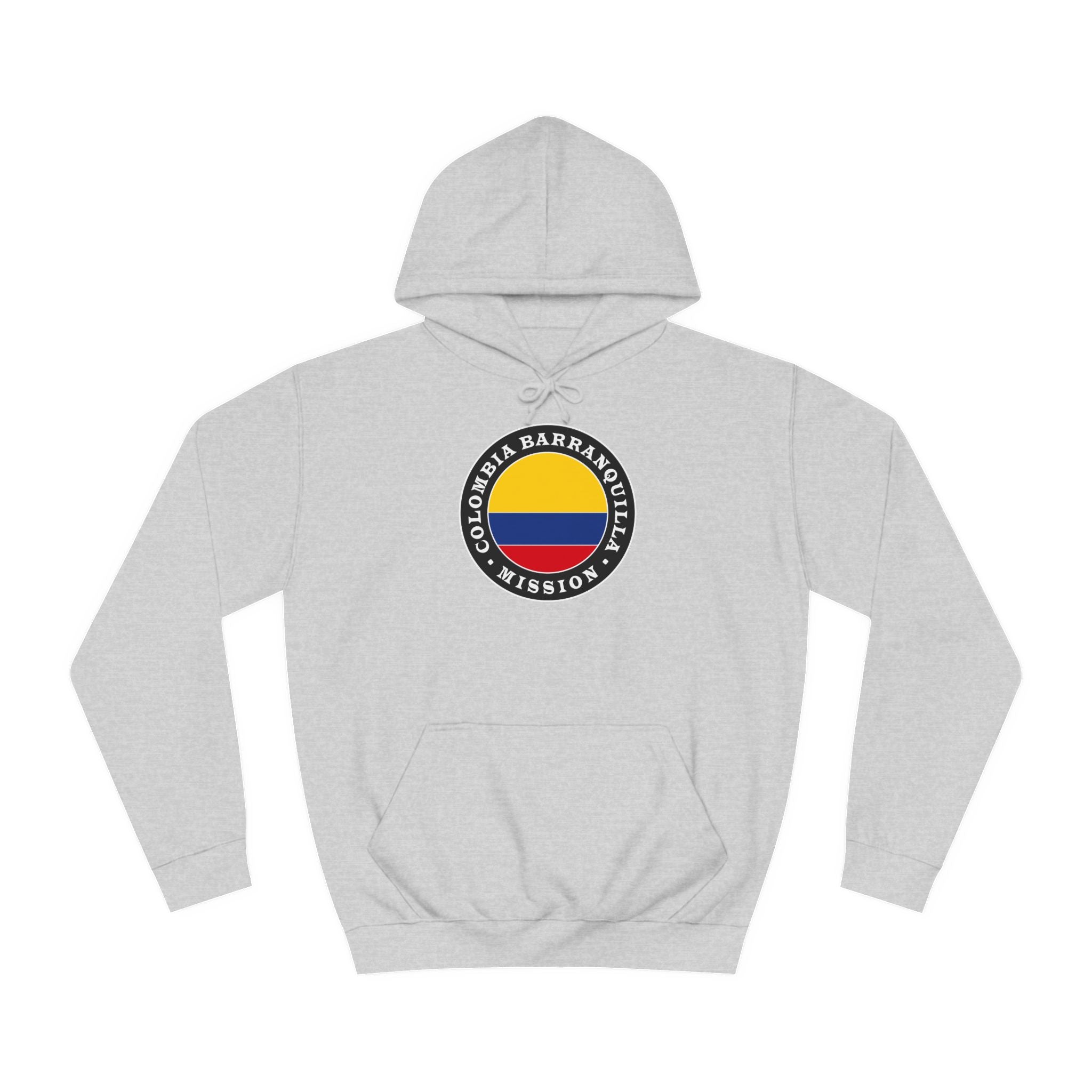 Colombia Barranquilla Mission Flag Logo (Black Border) College Hoodie - Latter-Day Saint LDS Missionary Gift - Book of Mormon