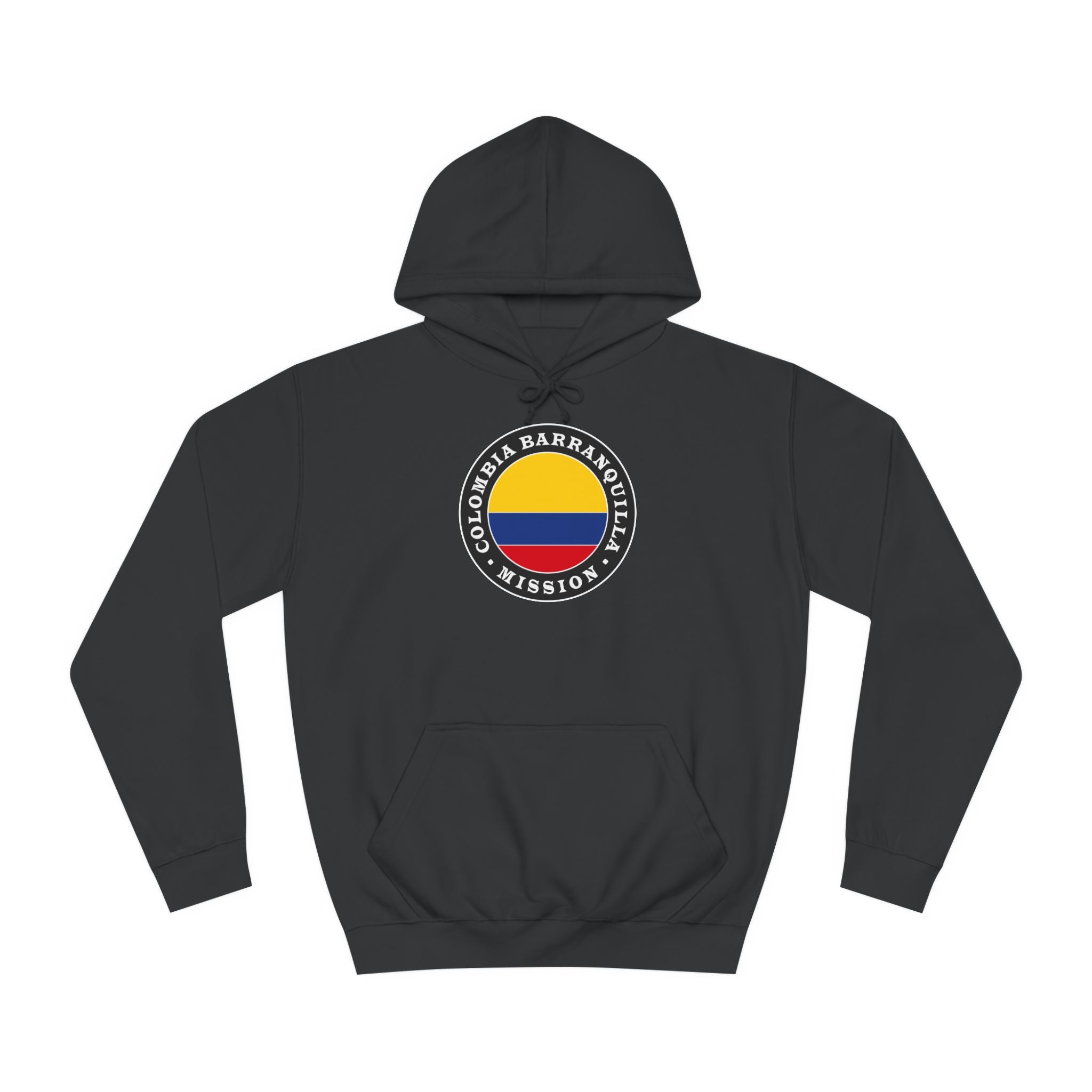 Colombia Barranquilla Mission Flag Logo (Black Border) College Hoodie - Latter-Day Saint LDS Missionary Gift - Book of Mormon
