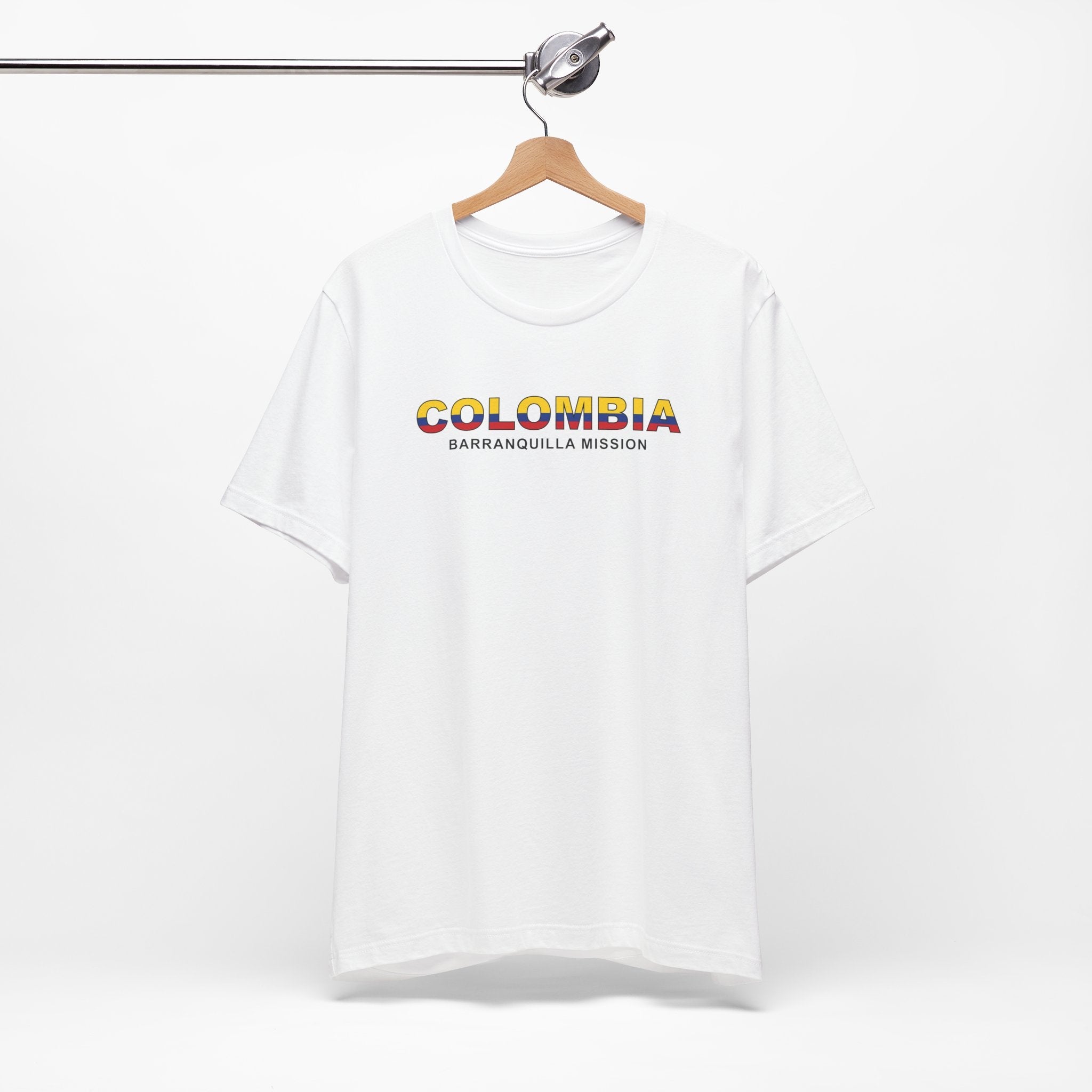 Colombia Barranquilla Mission Flag Title T-shirt - Mission Wishlist - LDS Missionary Gift Store