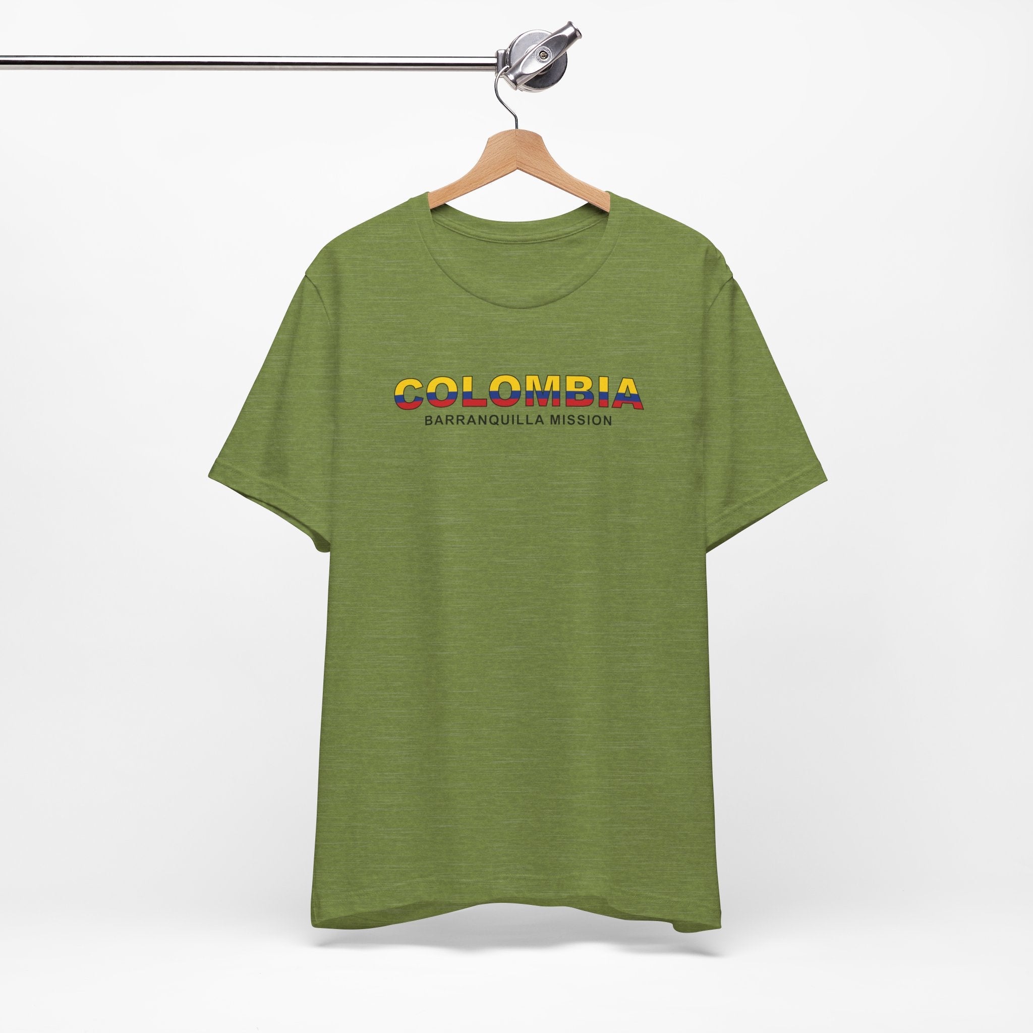 Colombia Barranquilla Mission Flag Title T-shirt - Mission Wishlist - LDS Missionary Gift Store