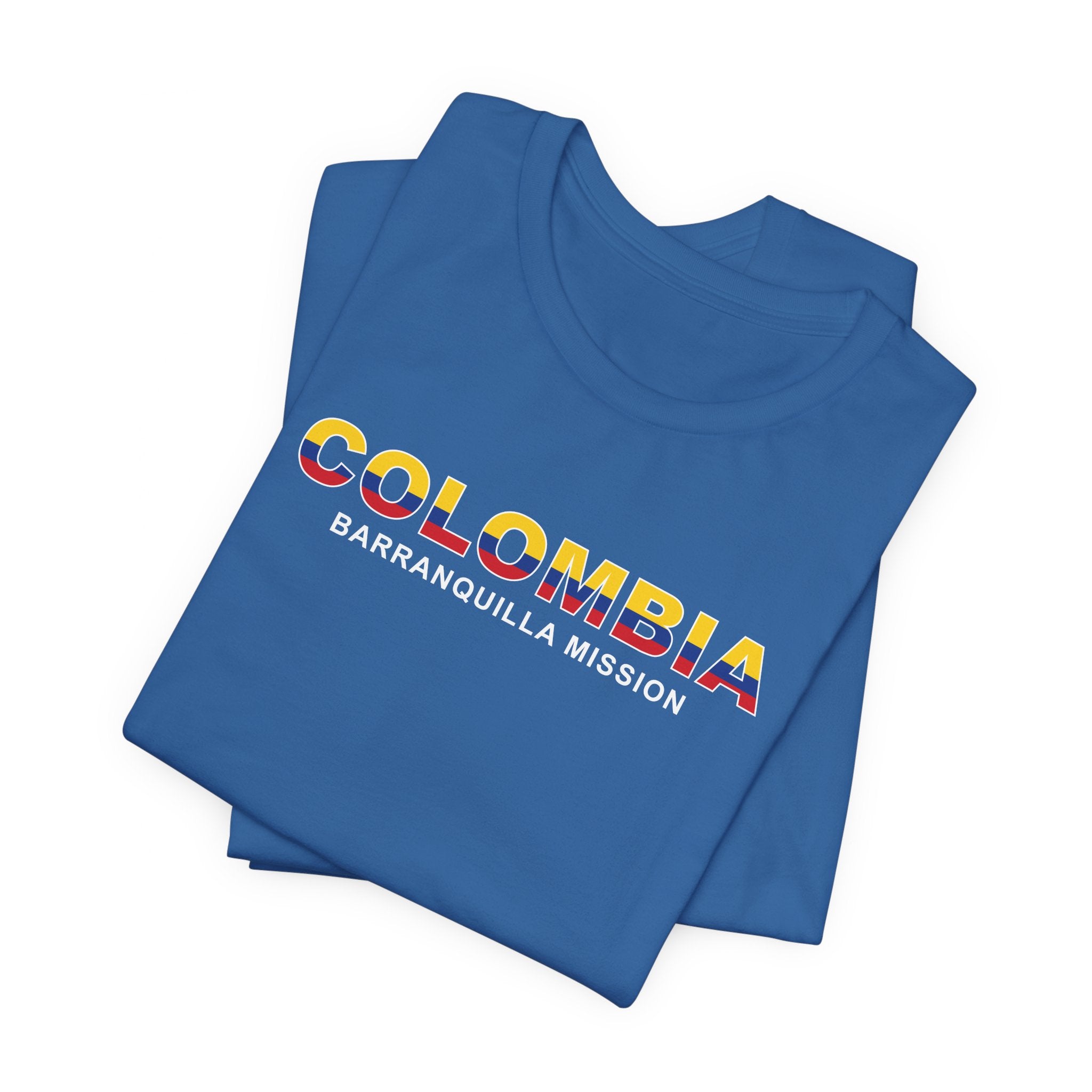 Colombia Barranquilla Mission Flag Title T-shirt - Mission Wishlist - LDS Missionary Gift Store