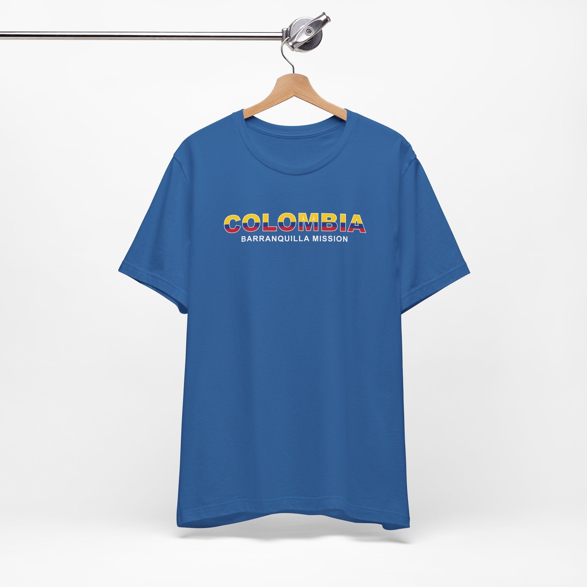 Colombia Barranquilla Mission Flag Title T-shirt - Mission Wishlist - LDS Missionary Gift Store