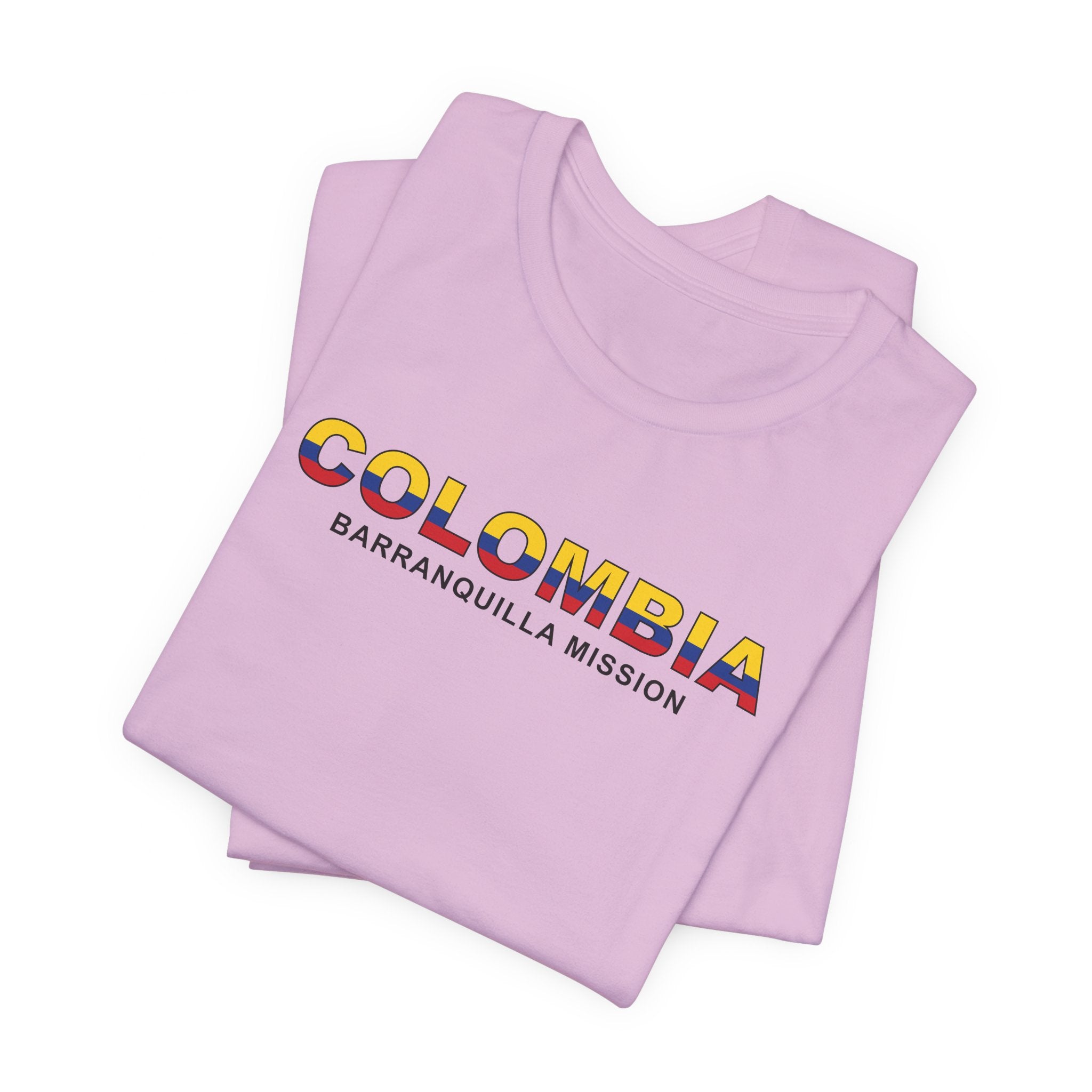 Colombia Barranquilla Mission Flag Title T-shirt - Mission Wishlist - LDS Missionary Gift Store