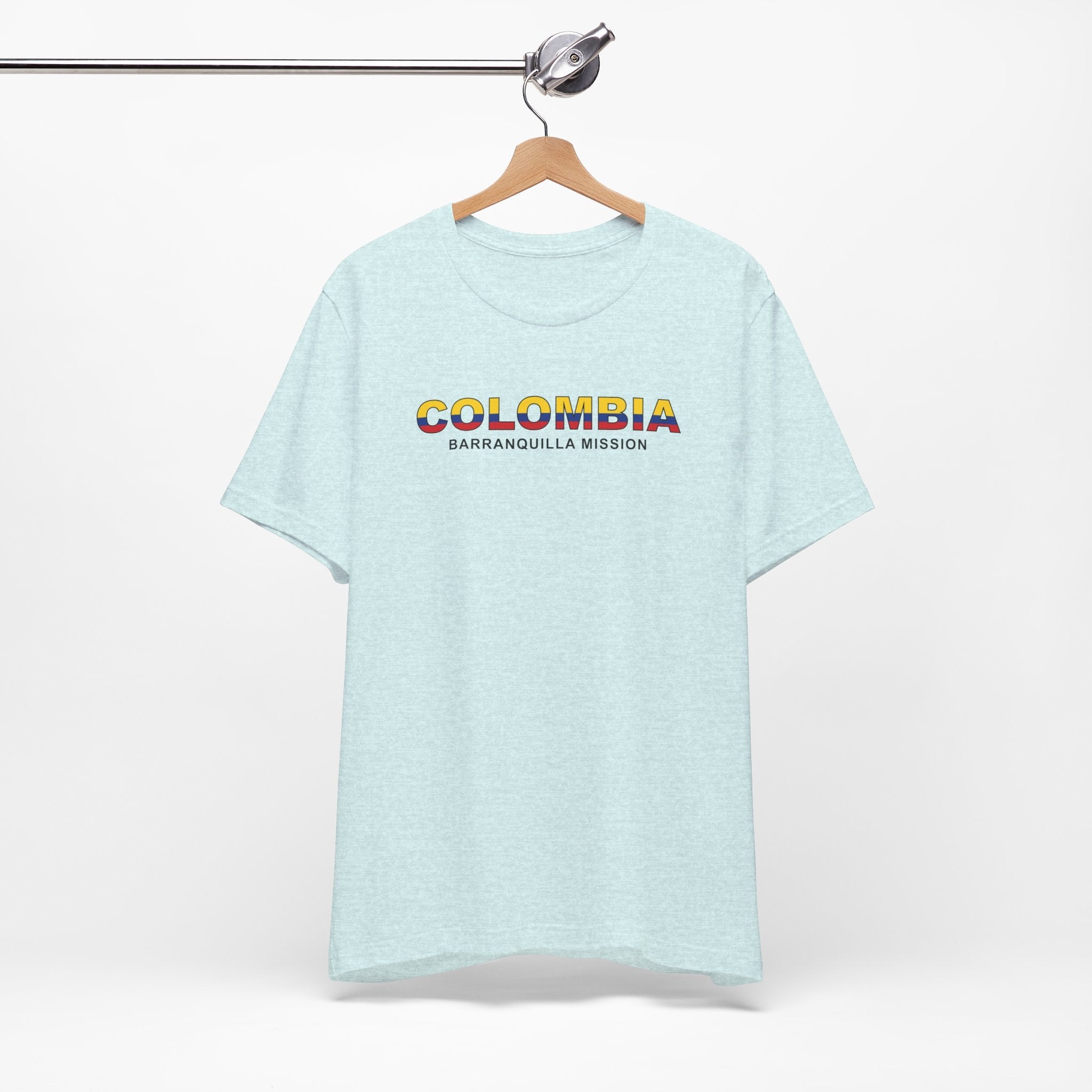 Colombia Barranquilla Mission Flag Title T-shirt - Mission Wishlist - LDS Missionary Gift Store