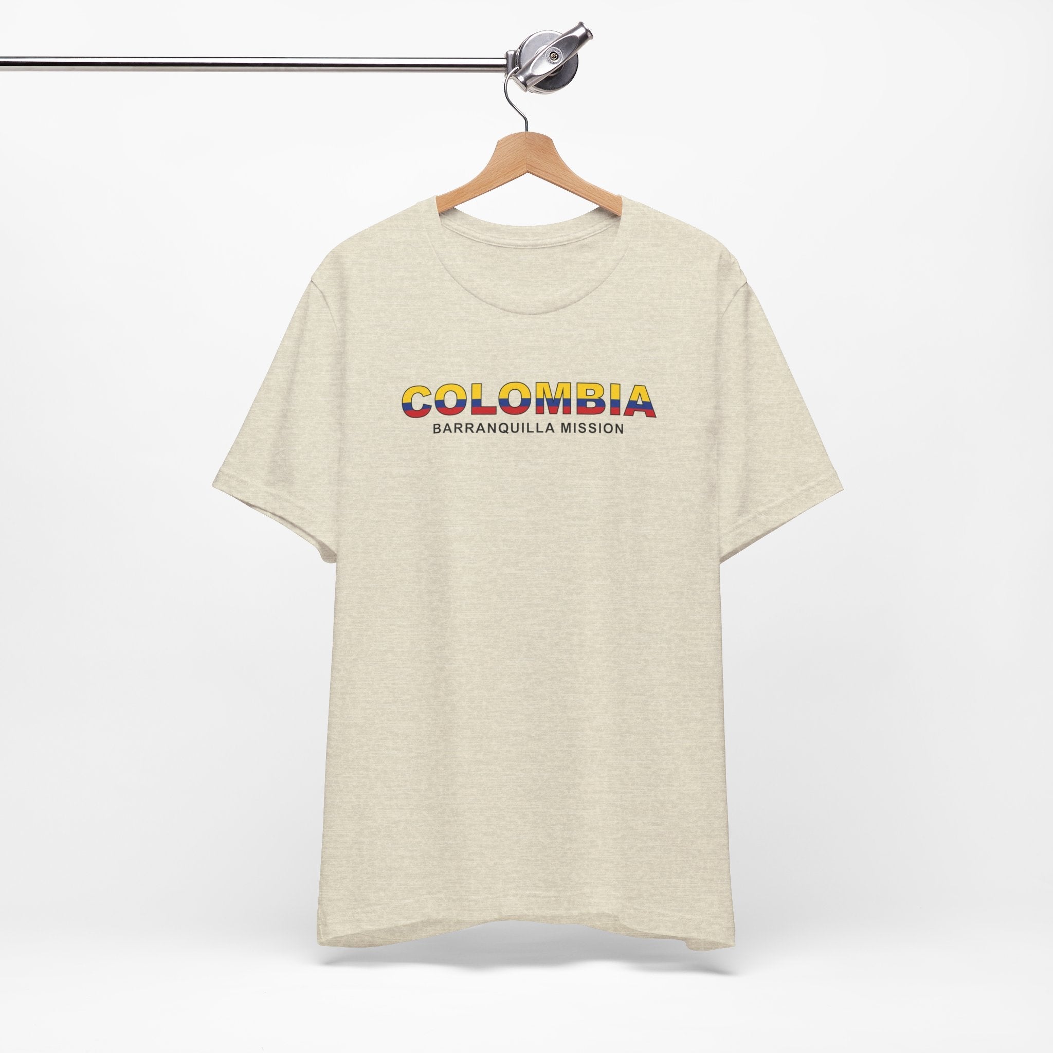 Colombia Barranquilla Mission Flag Title T-shirt - Mission Wishlist - LDS Missionary Gift Store
