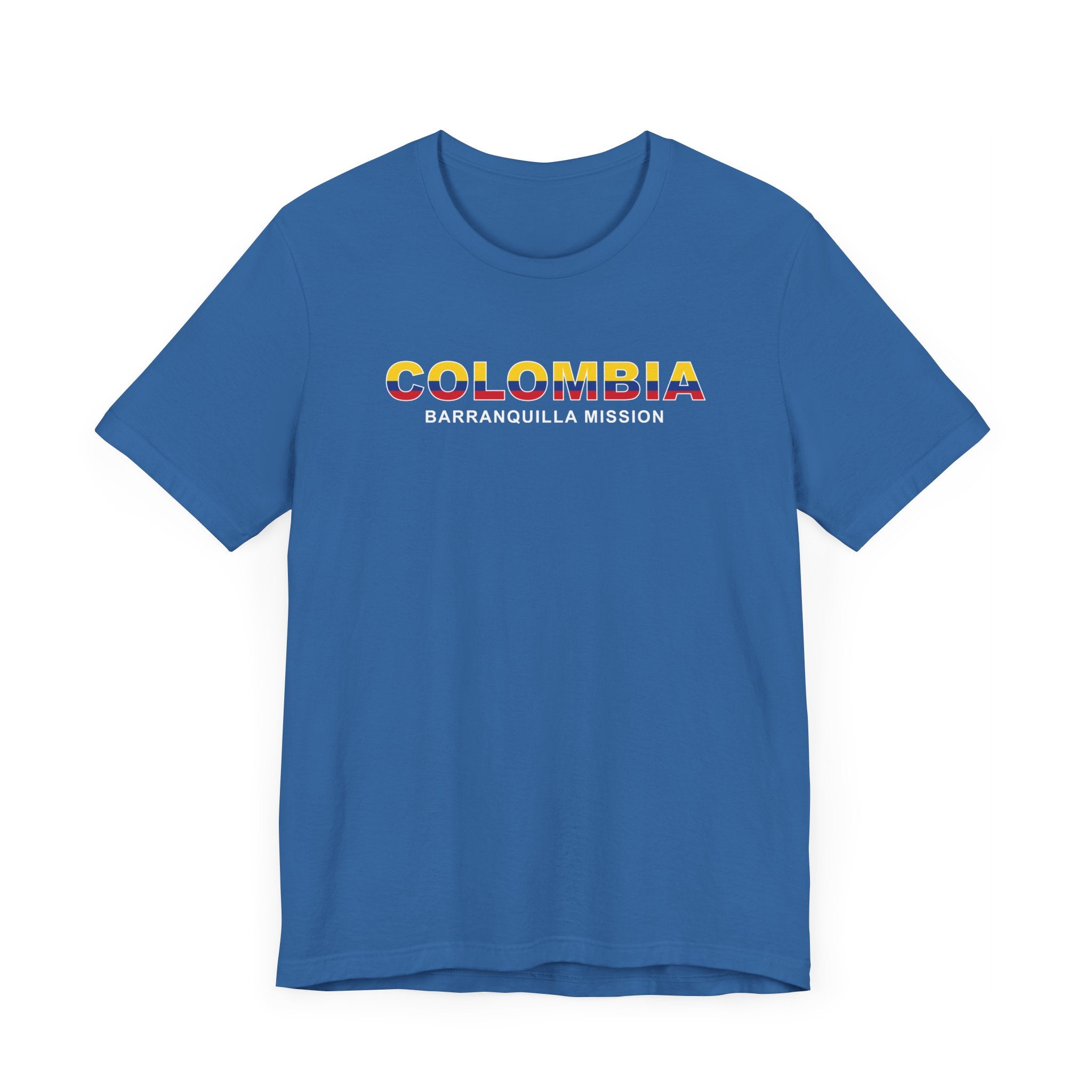 Colombia Barranquilla Mission Flag Title T-shirt - Mission Wishlist - LDS Missionary Gift Store