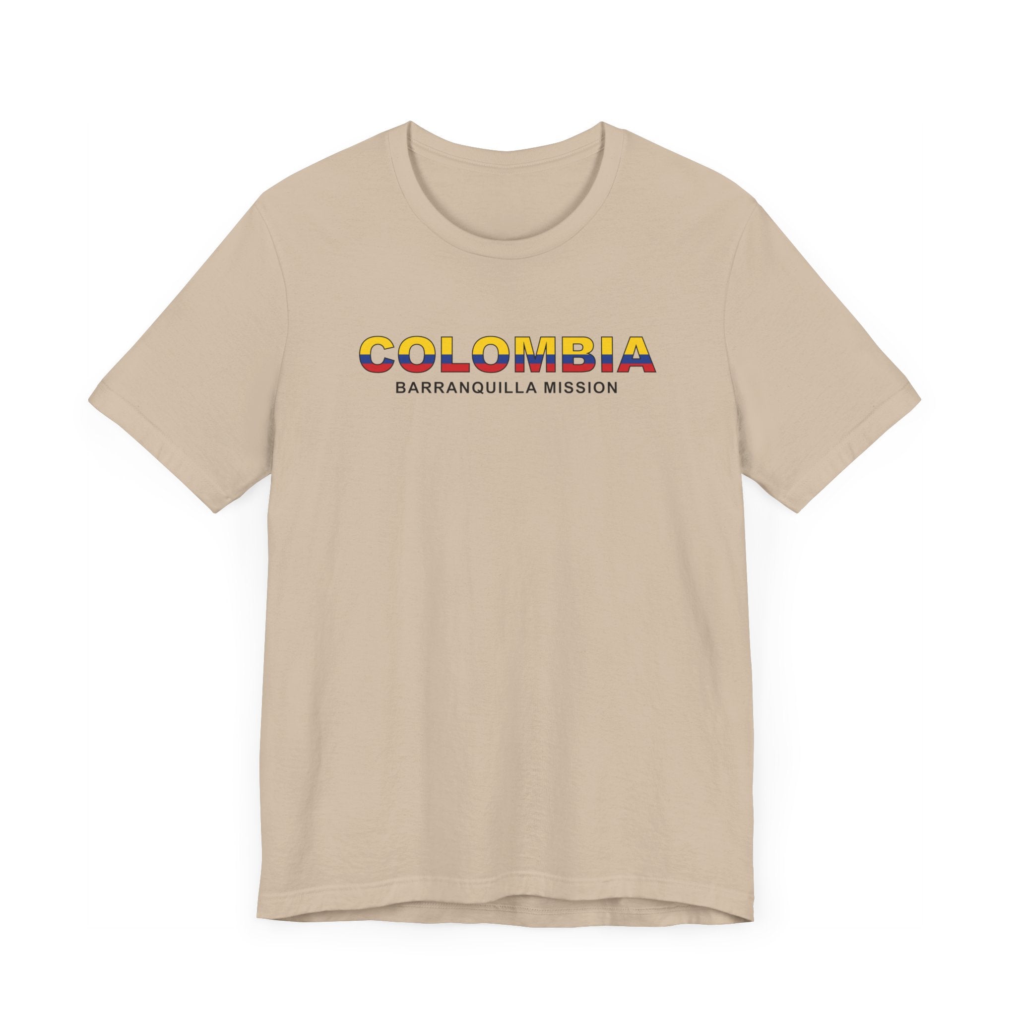Colombia Barranquilla Mission Flag Title T-shirt - Mission Wishlist - LDS Missionary Gift Store
