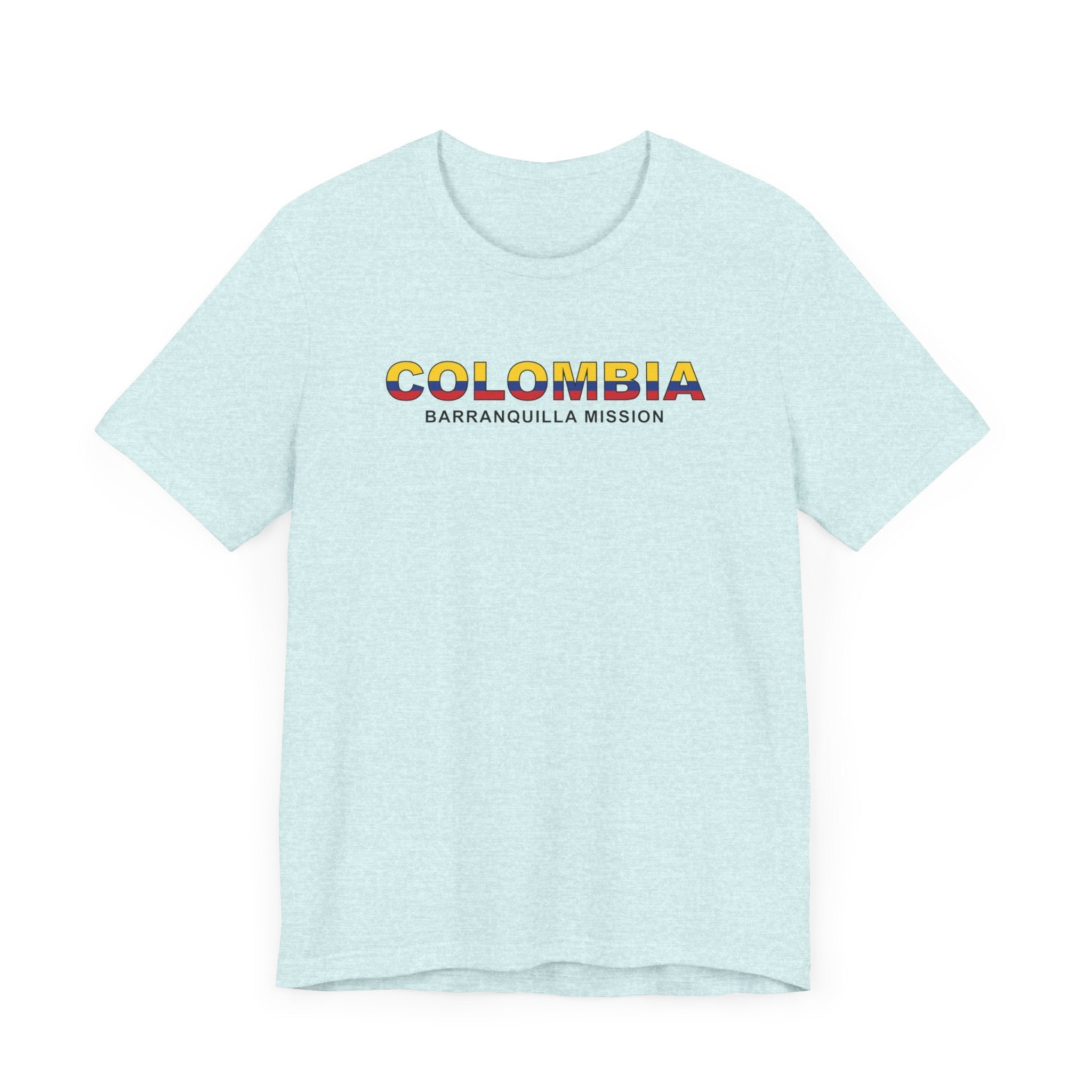 Colombia Barranquilla Mission Flag Title T-shirt - Mission Wishlist - LDS Missionary Gift Store