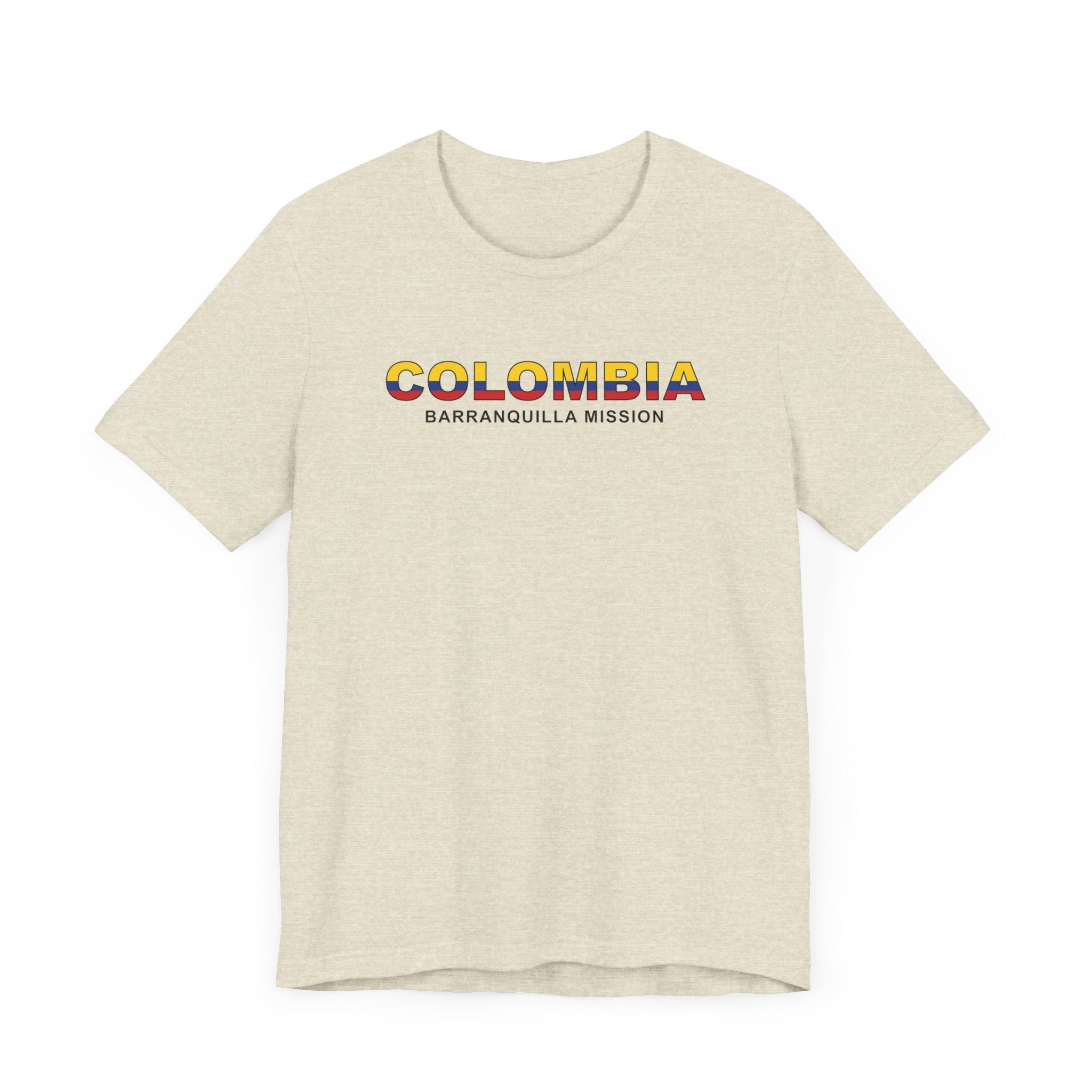 Colombia Barranquilla Mission Flag Title T-shirt - Mission Wishlist - LDS Missionary Gift Store