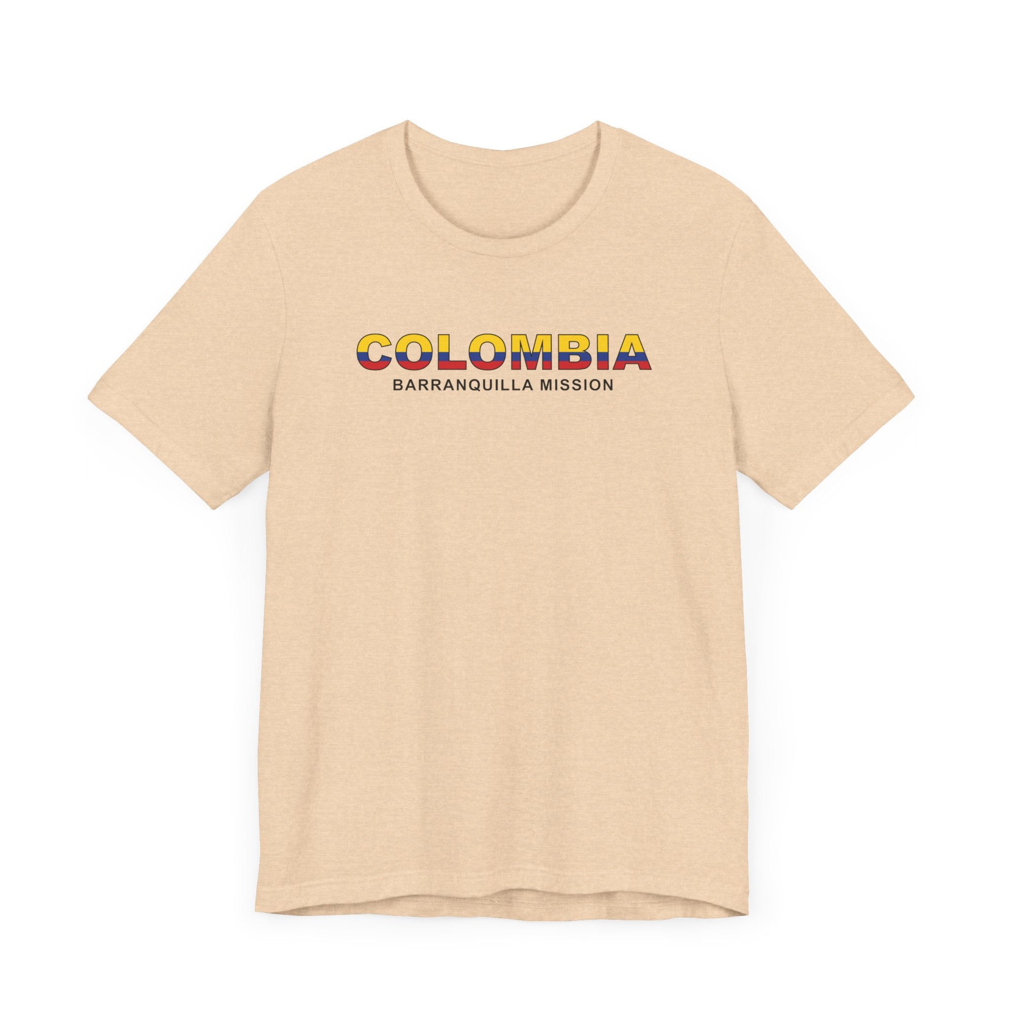 Colombia Barranquilla Mission Flag Title T-shirt - Mission Wishlist - LDS Missionary Gift Store
