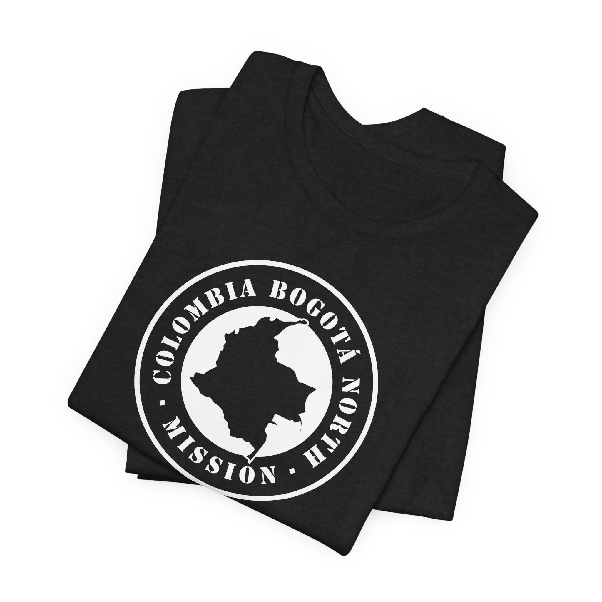 Colombia Bogota North Mission Circular Monochrome Logo T-Shirt - Mission Wishlist - LDS Missionary Gift Store