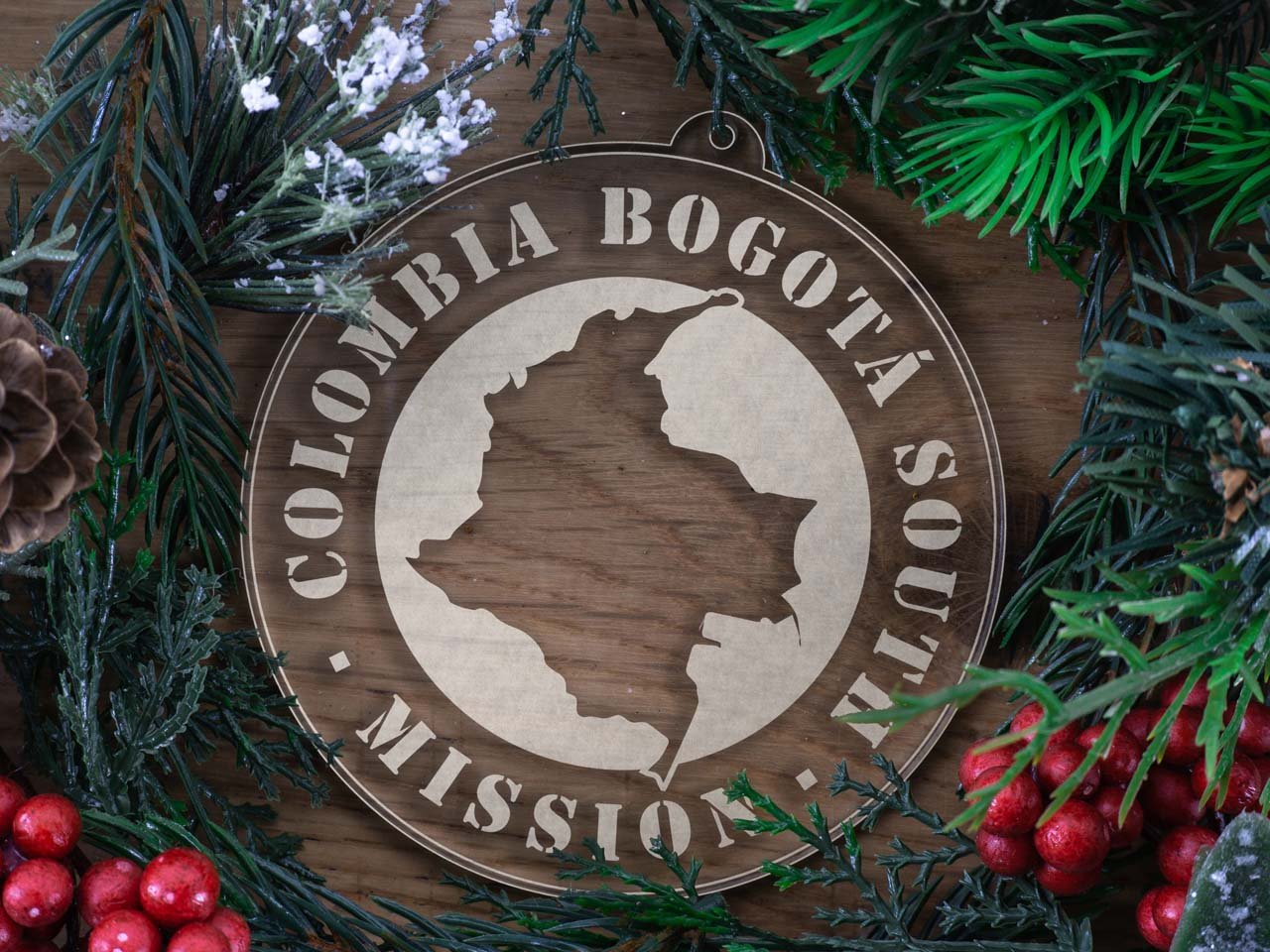 Colombia Bogota South Mission Christmas Ornament - Latter-Day Saint LDS Missionary Gift - Book of Mormon