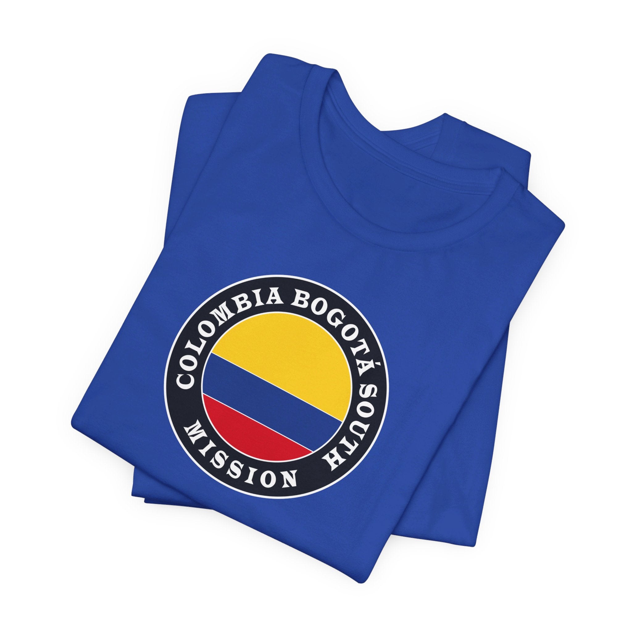 Colombia Bogota South Mission Circular Flag T-shirt - Mission Wishlist - LDS Missionary Gift Store