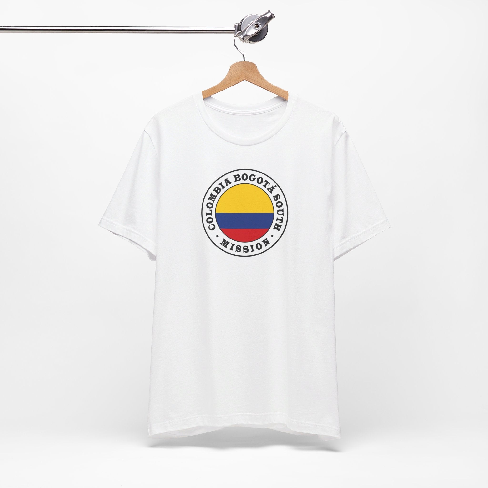 Colombia Bogota South Mission Circular Flag T-shirt - Mission Wishlist - LDS Missionary Gift Store