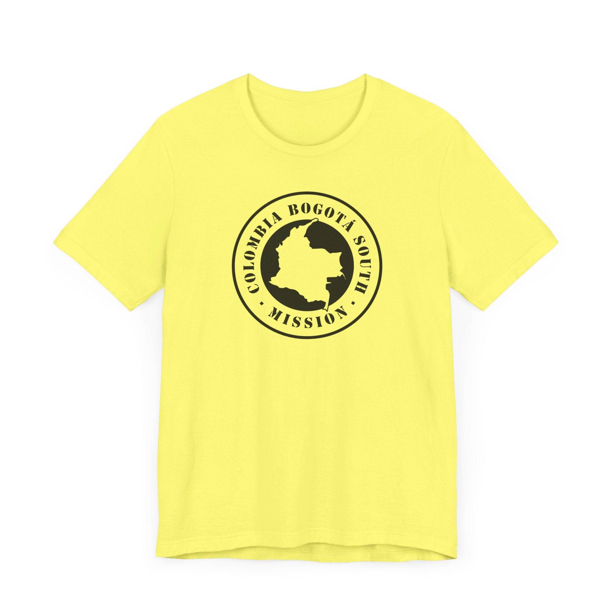 Colombia Bogota South Mission Circular Monochrome Logo T-Shirt - Latter-Day Saint LDS Missionary Gift - Book of Mormon