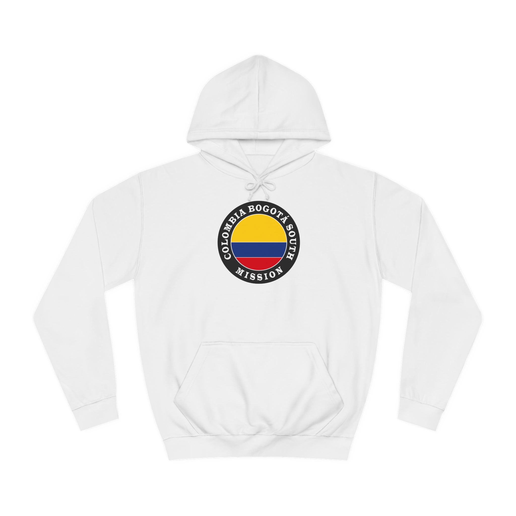 Colombia Bogota South Mission Flag Logo (Black Border) College Hoodie - Mission Wishlist - LDS Missionary Gift Store