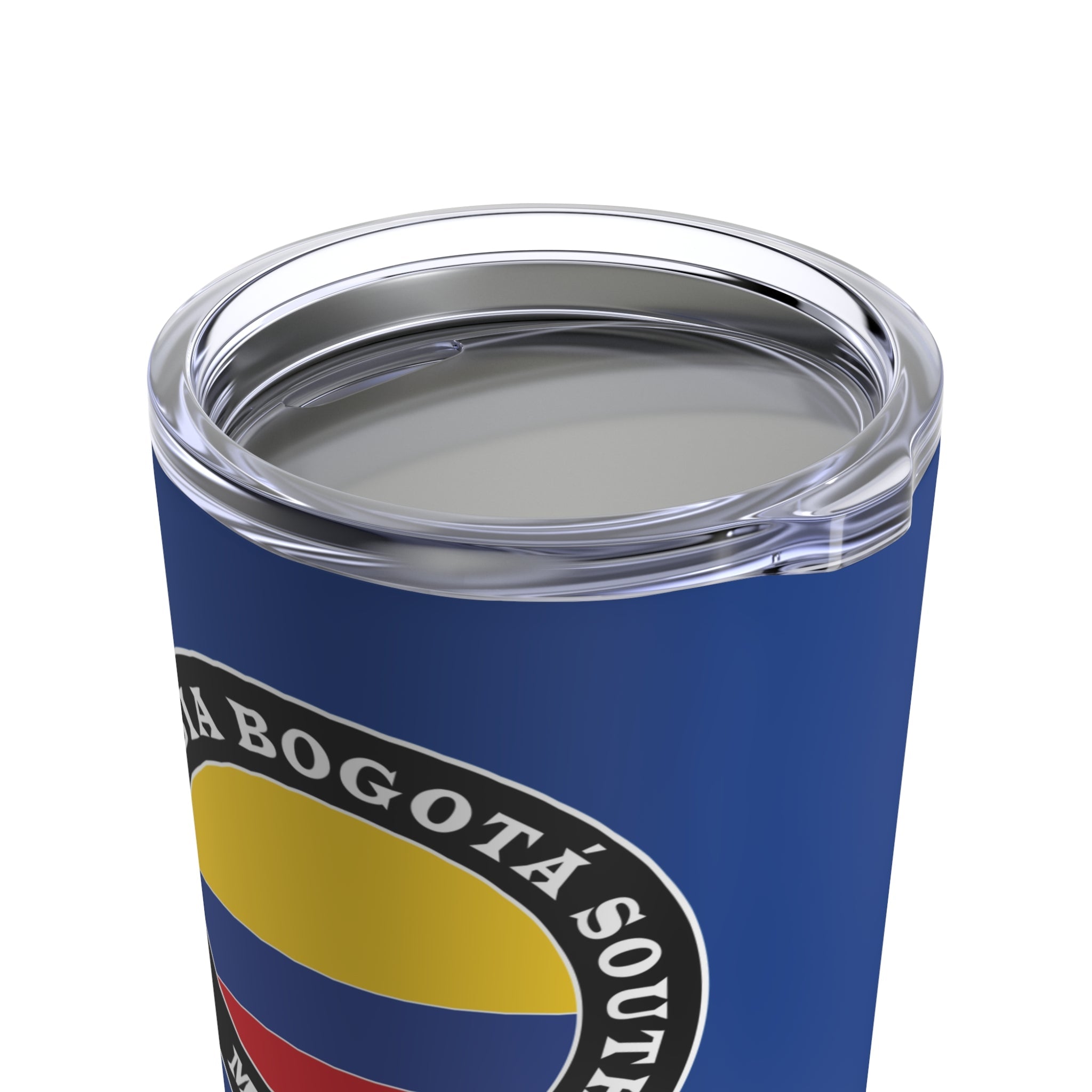 Colombia Bogota South Mission Flag Logo Tumbler 20oz Blue - Latter-Day Saint LDS Missionary Gift - Book of Mormon