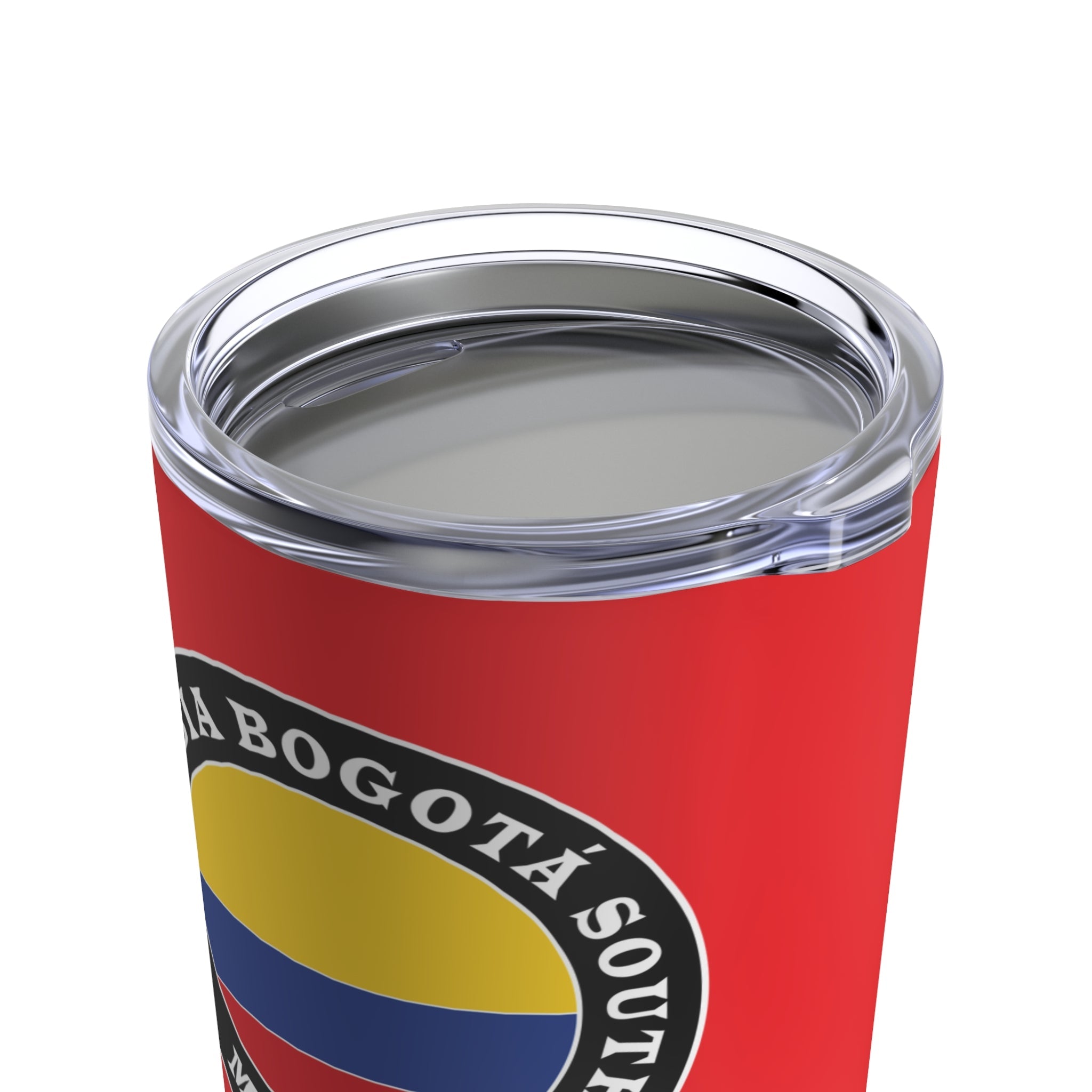 Colombia Bogota South Mission Flag Logo Tumbler 20oz Red - Latter-Day Saint LDS Missionary Gift - Book of Mormon