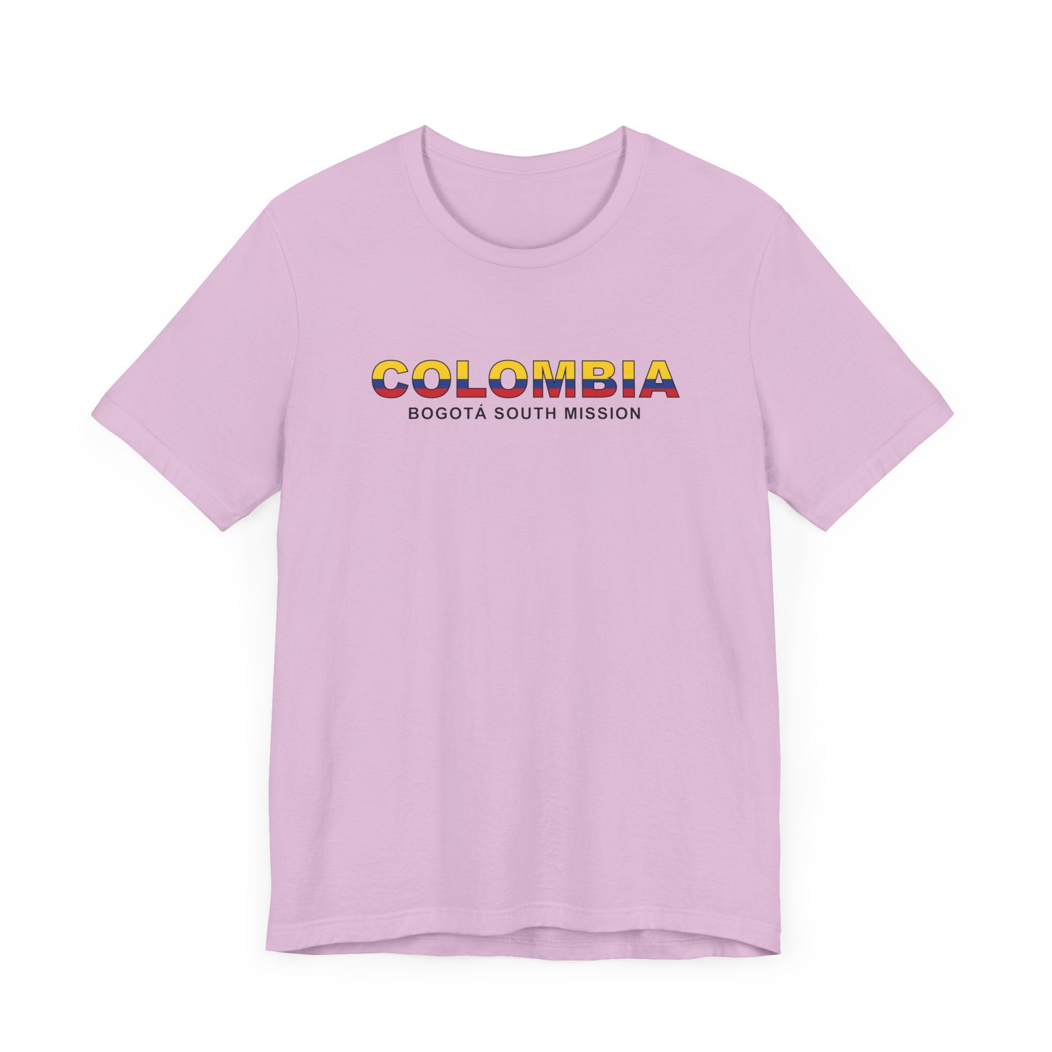 Colombia Bogota South Mission Flag Title T-shirt - Mission Wishlist - LDS Missionary Gift Store