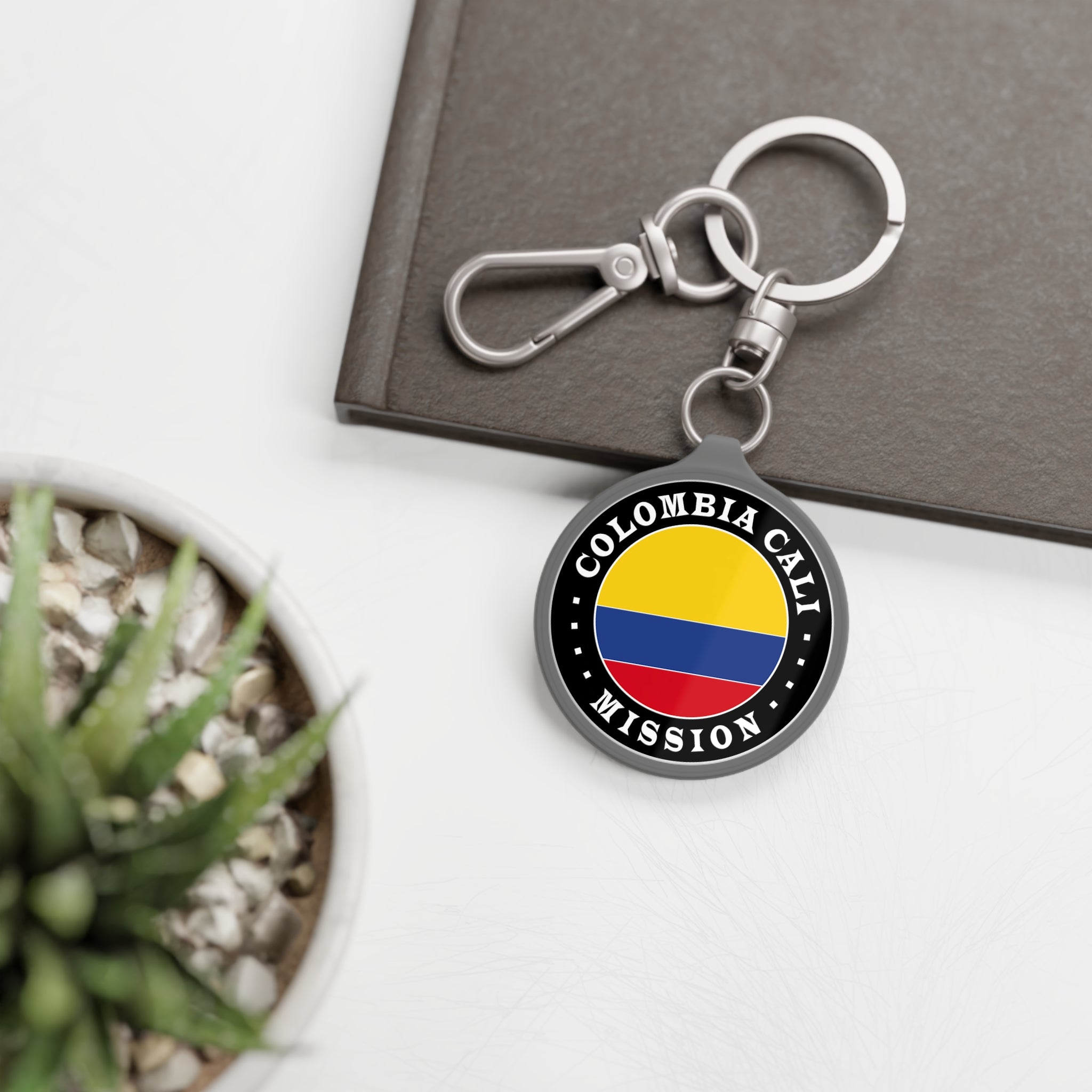 Colombia Cali Mission Circle Flag Key Tag - Mission Wishlist - LDS Missionary Gift Store