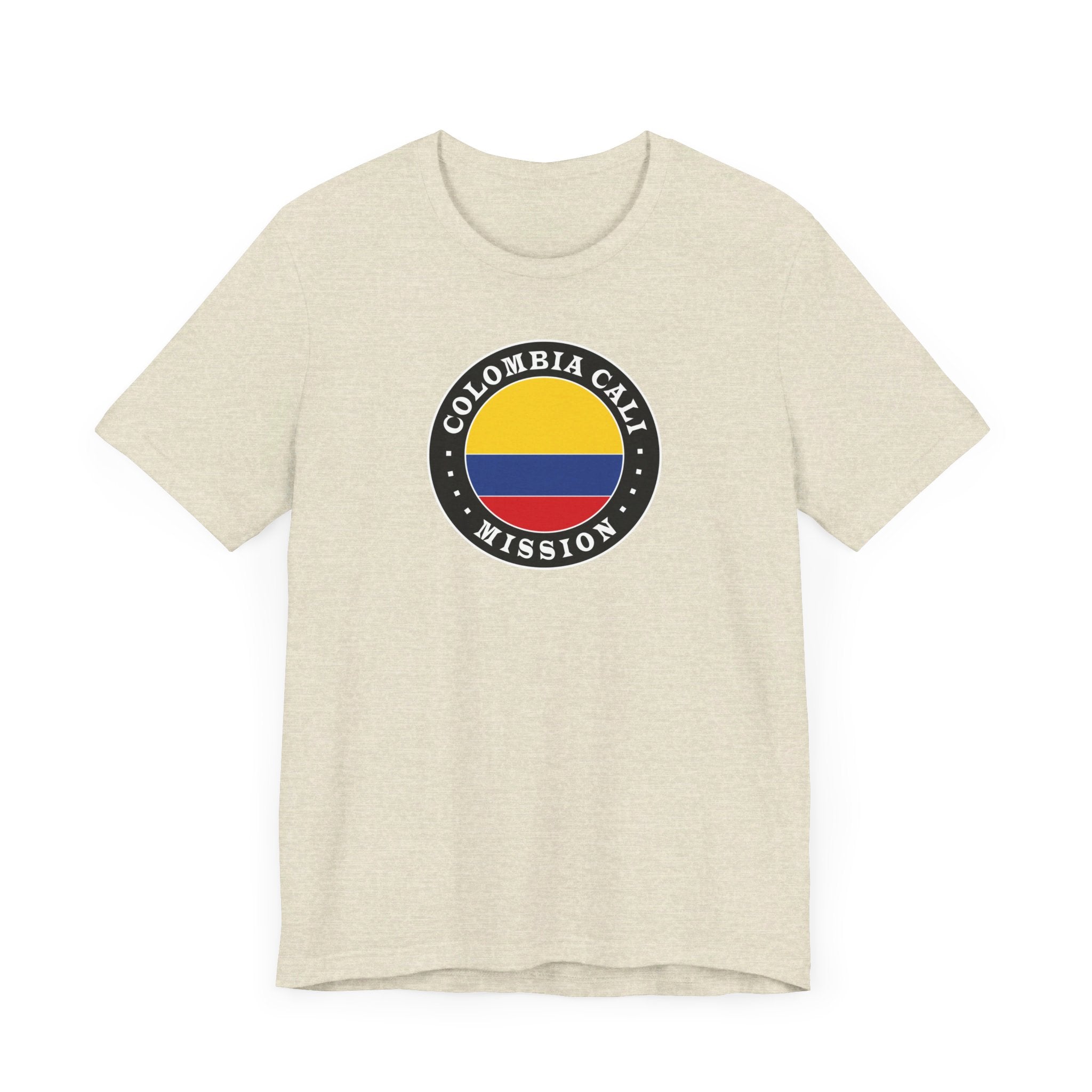 Colombia Cali Mission Circular Flag T-shirt - Latter-Day Saint LDS Missionary Gift - Book of Mormon