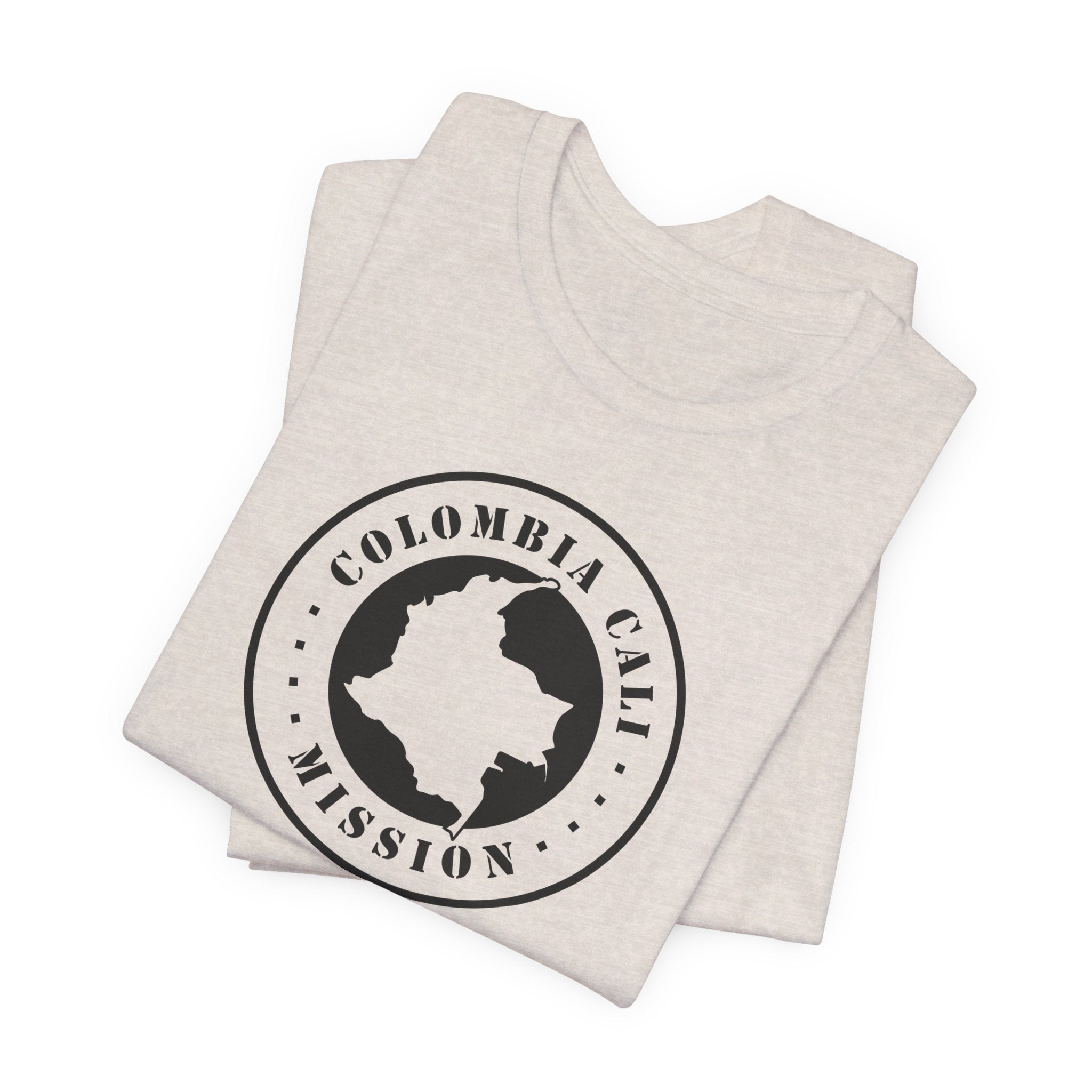 Colombia Cali Mission Circular Monochrome Logo T-Shirt - Mission Wishlist - LDS Missionary Gift Store