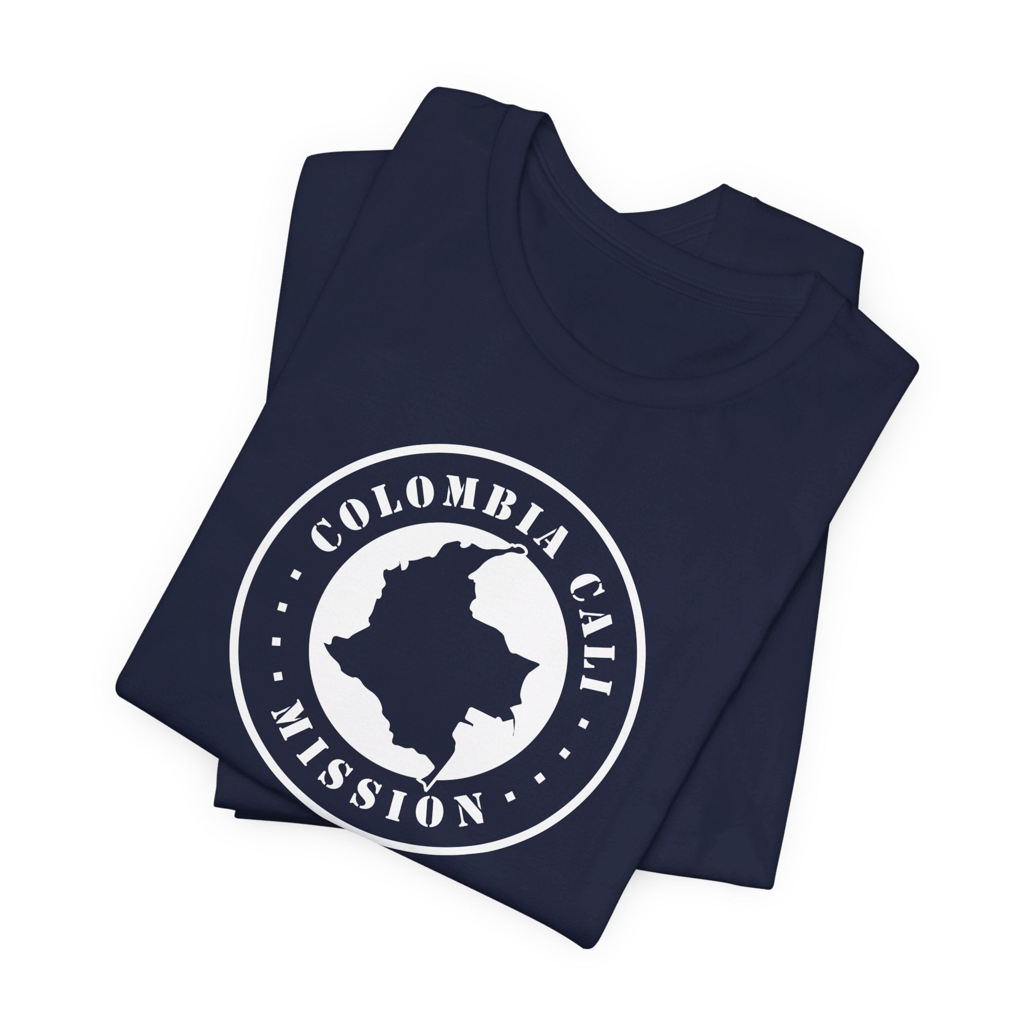 Colombia Cali Mission Circular Monochrome Logo T-Shirt - Mission Wishlist - LDS Missionary Gift Store