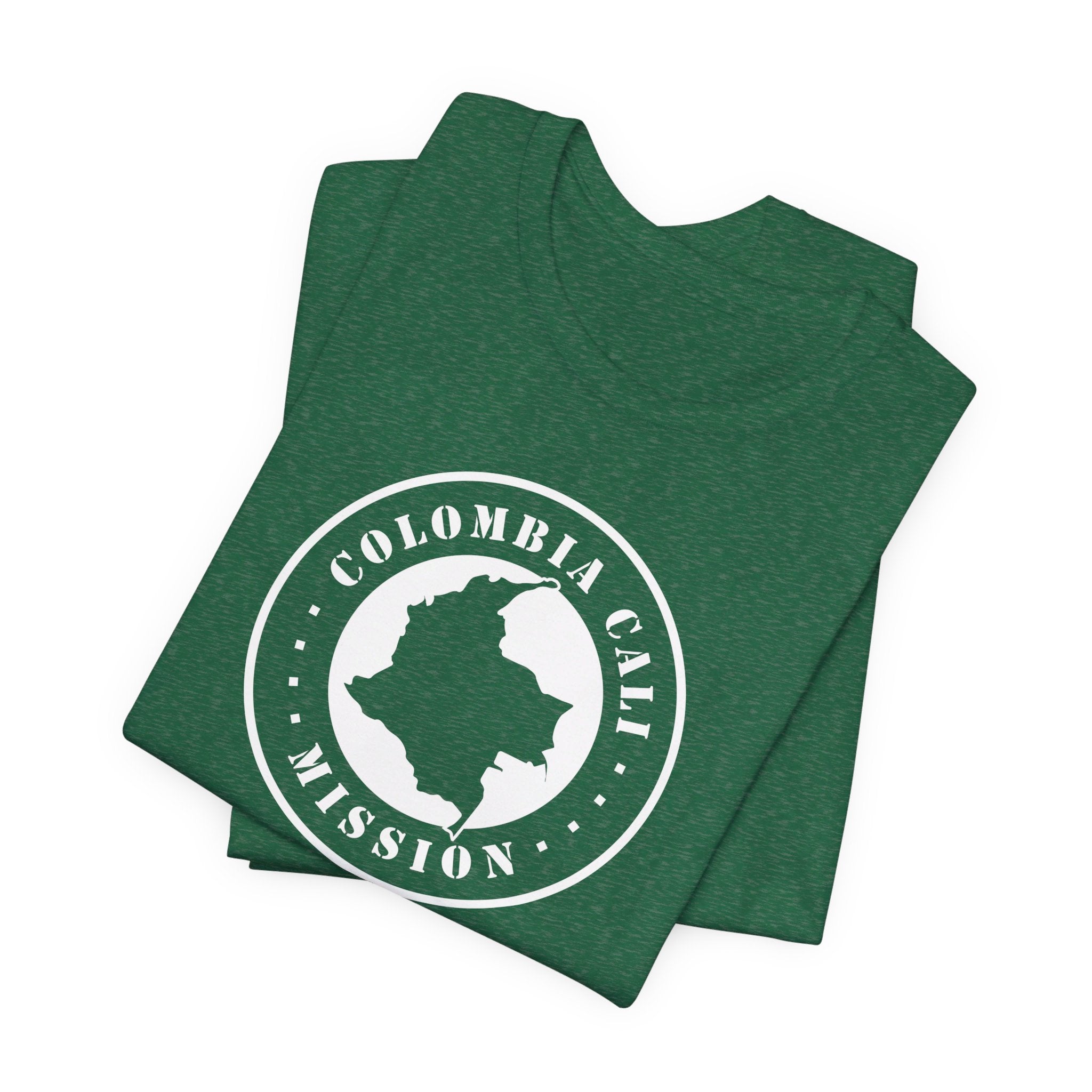 Colombia Cali Mission Circular Monochrome Logo T-Shirt - Mission Wishlist - LDS Missionary Gift Store